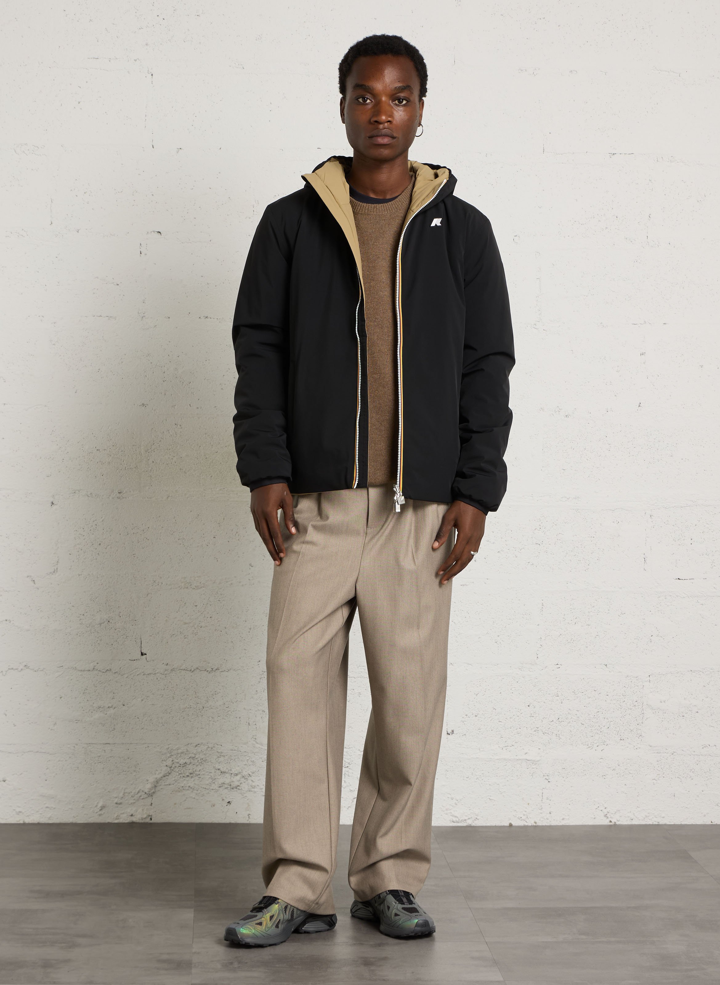 Windbreaker mit Stehkragen K-WAY Beige