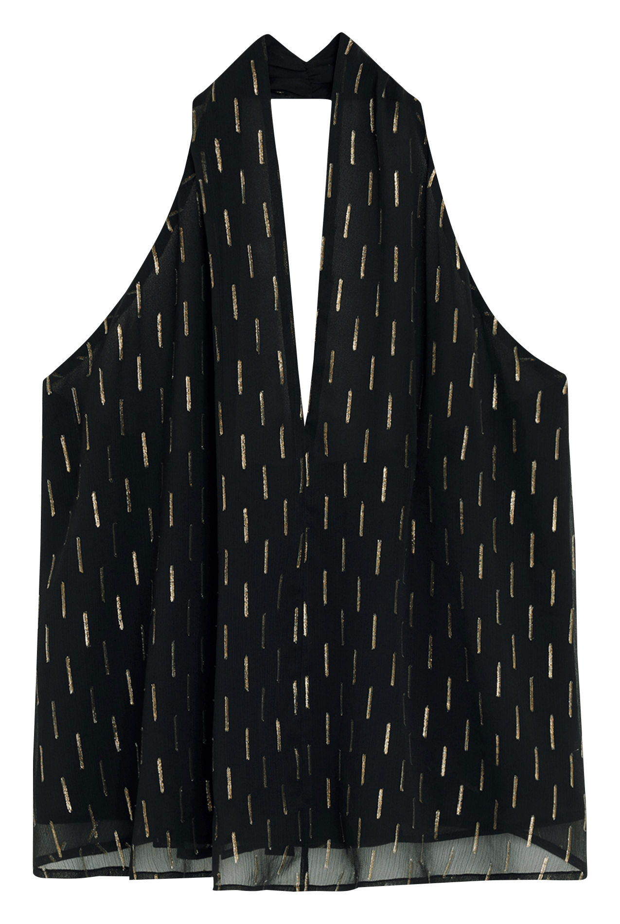 Patterned Sleeveless Top DESIGUAL Black