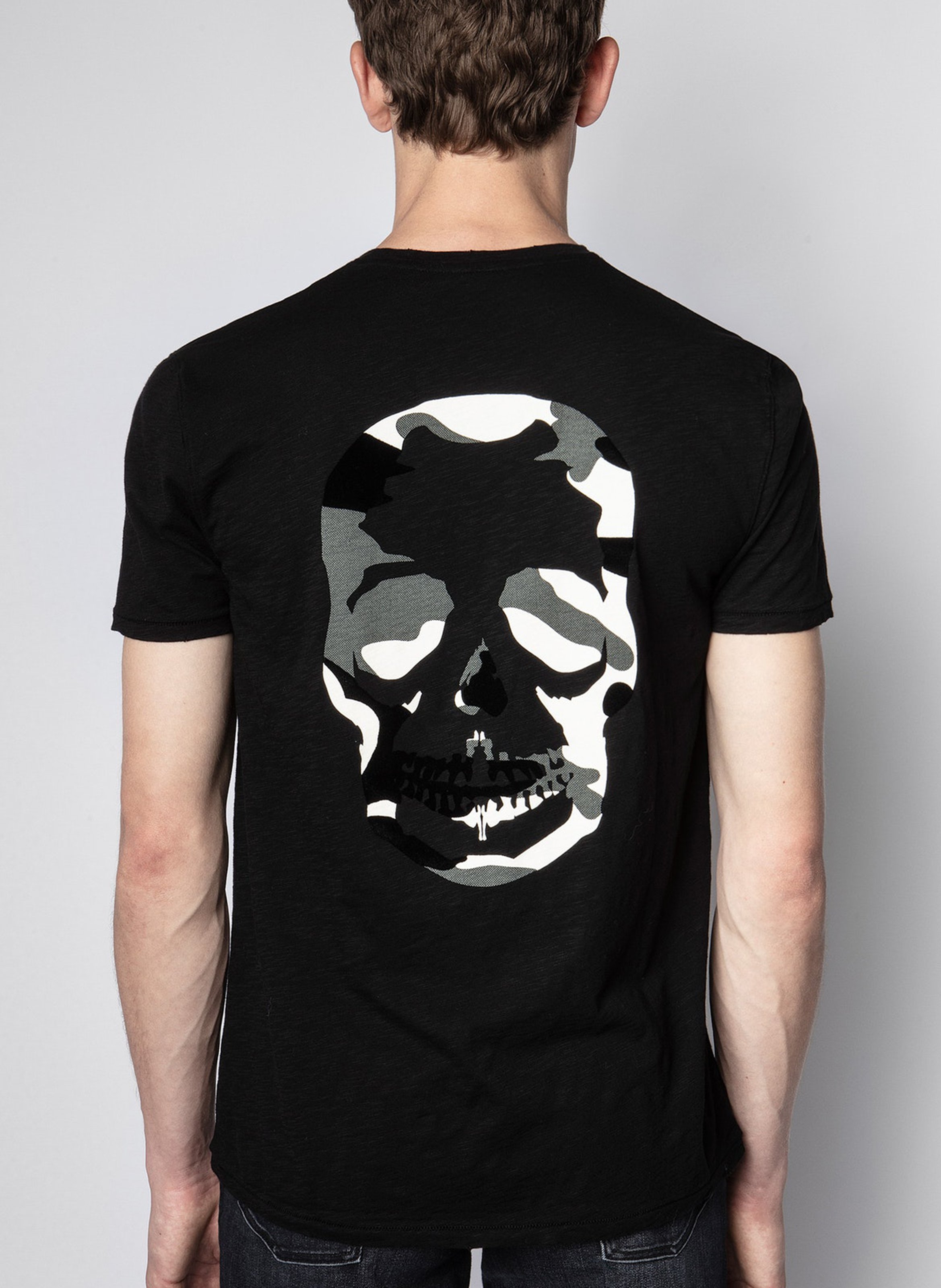 Rundhals-T-Shirt aus Baumwolle, Regular Fit ZADIG&VOLTAIRE Schwarz