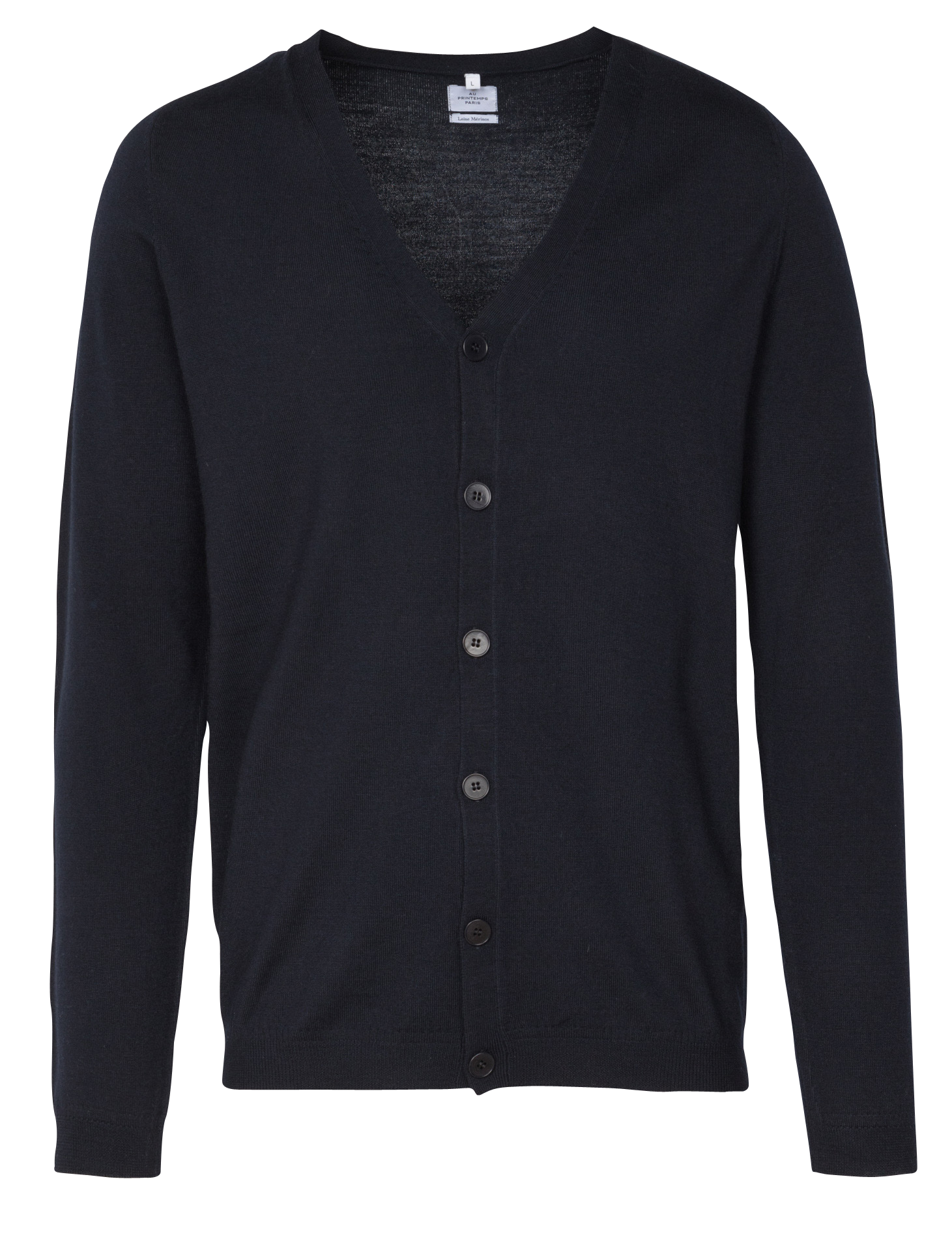 Wool open cardigan AU PRINTEMPS PARIS Blue