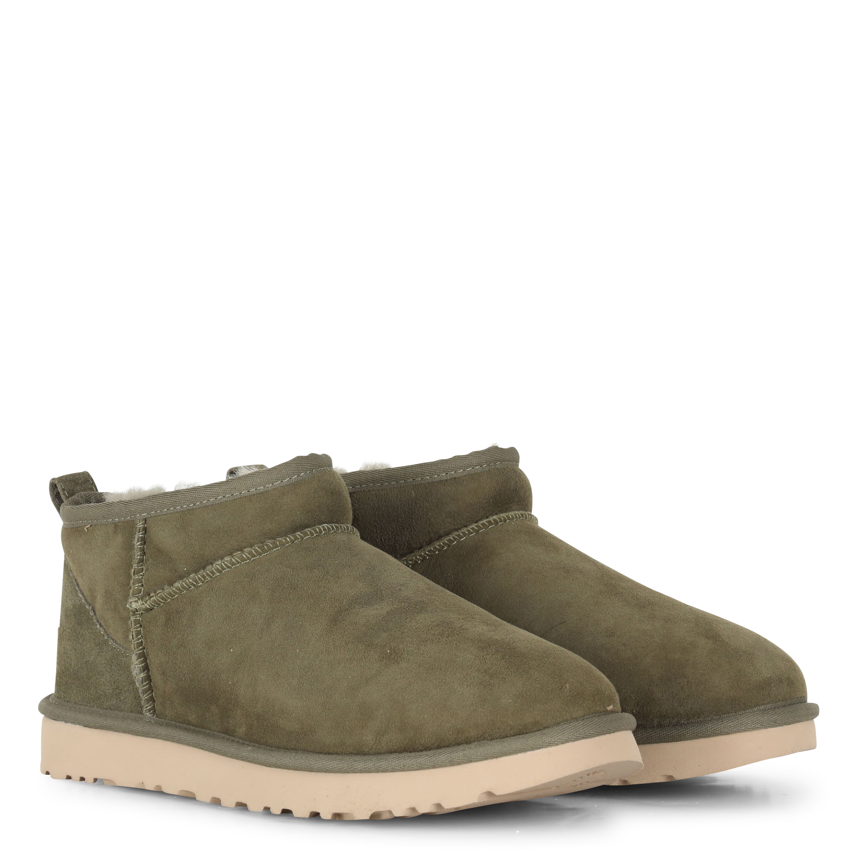 Enkellaarzen Classic Ultra Mini Burnt Olive Ugg - Dames | Place des  Tendances