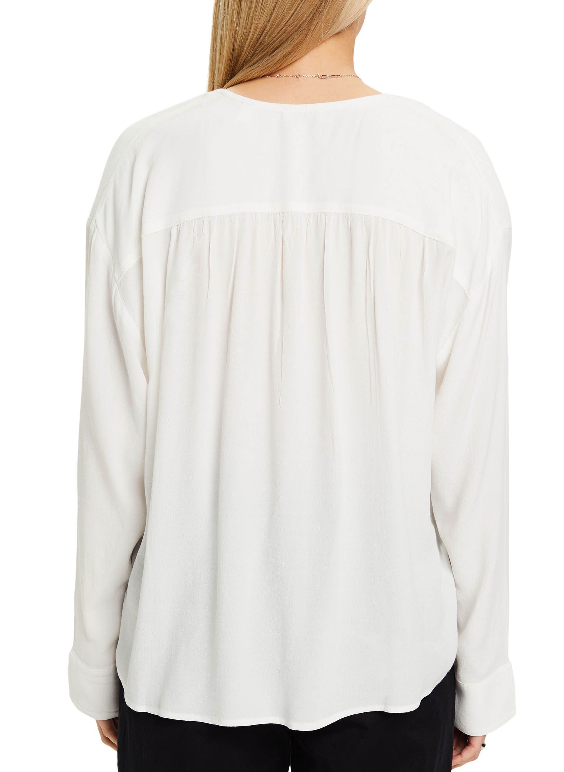 Top col V  ESPRIT Blanc