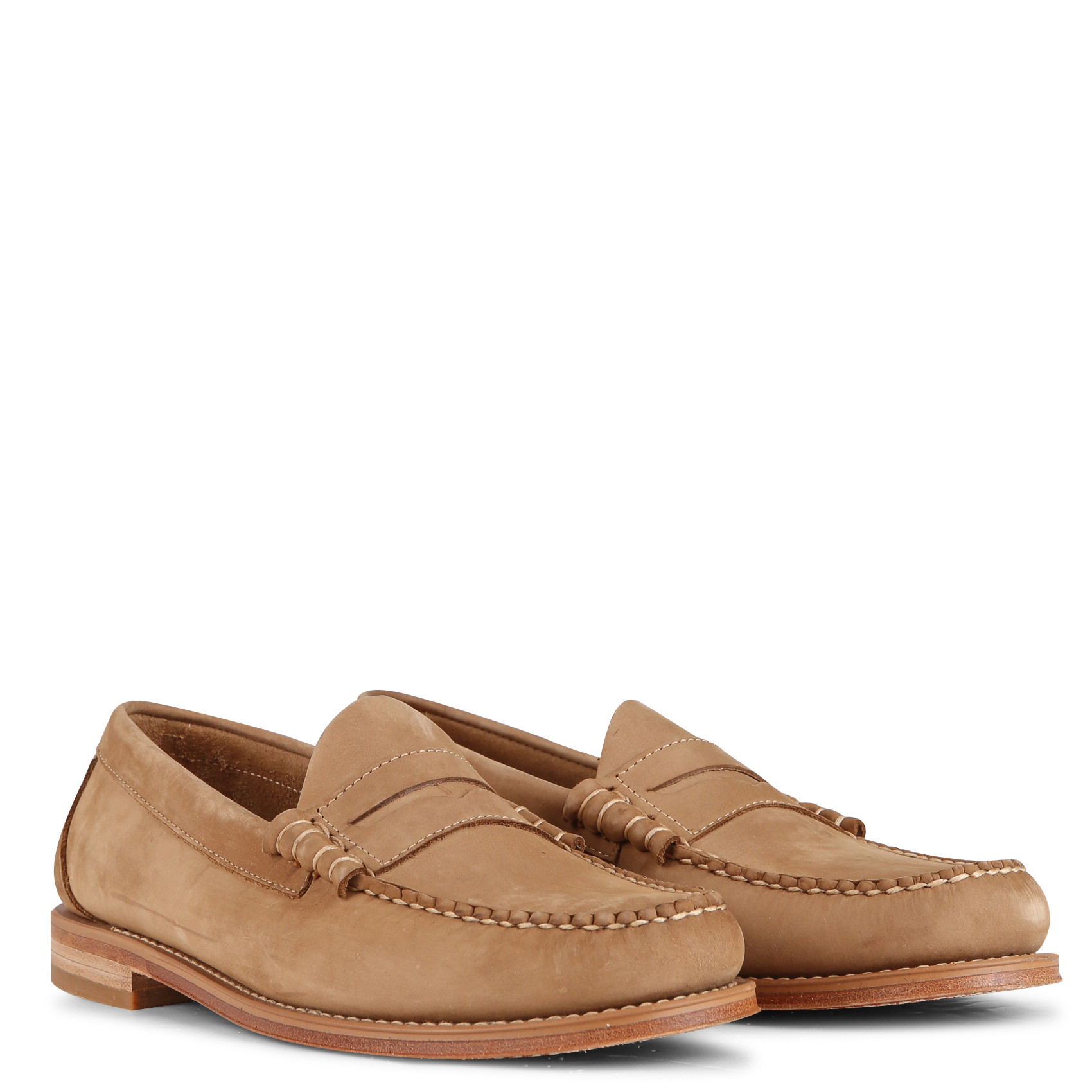 Mocassins en cuir velours GH BASS Marron