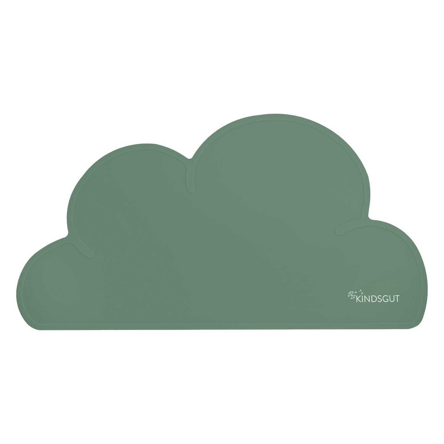 Set de table en forme de nuage en silicone KINDSGUT Vert