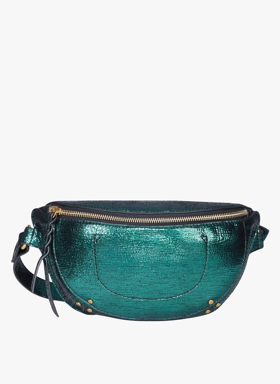 Metallic Leather Fanny Pack Lame Vert Jerome Dreyfuss Women LINOBCH LAME VERT LAME VERT Place des Tendances United Kingdom