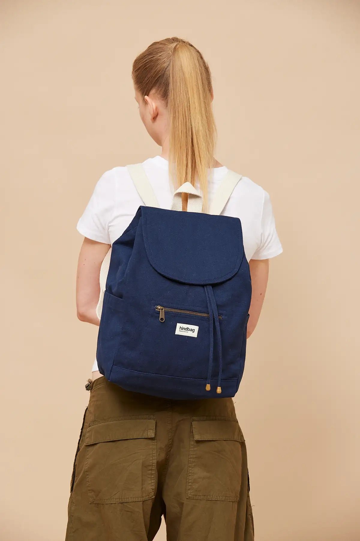 Cotton backpack HINDBAG Blue
