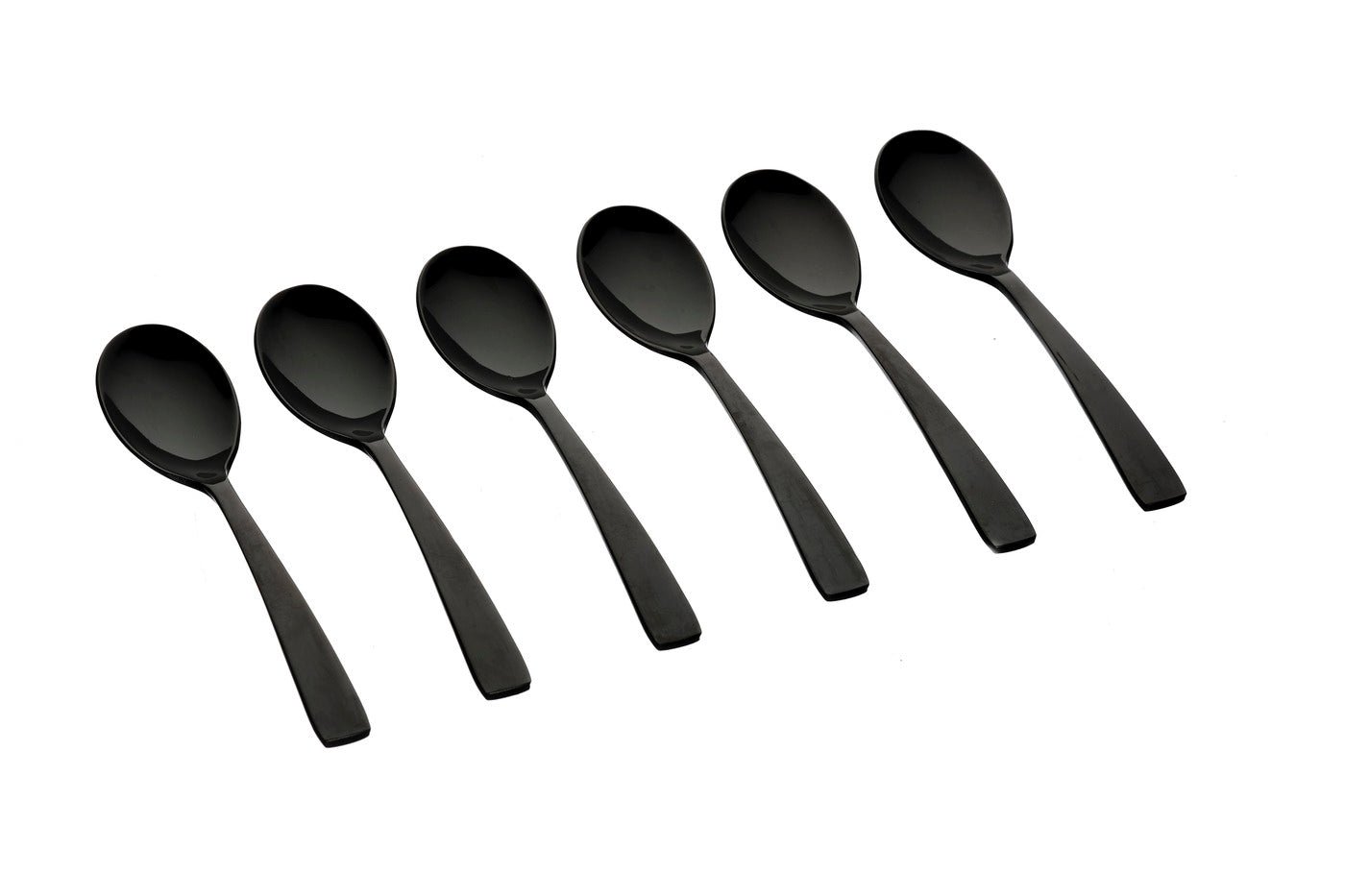 Set of 6 Oglu teaspoons - black BJORN