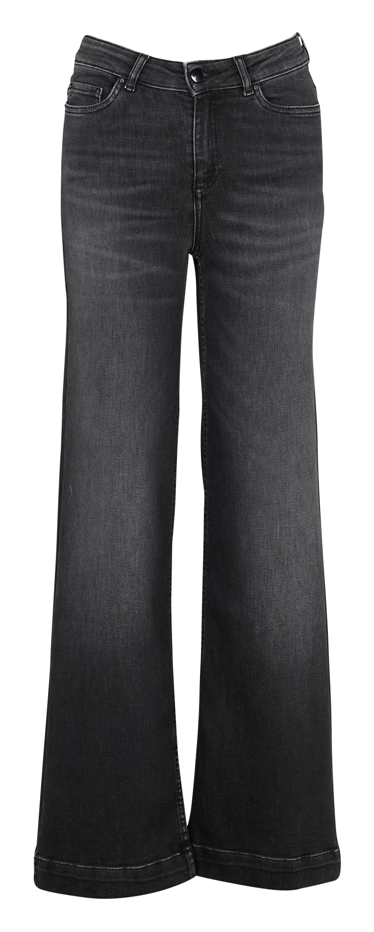 Cotton-blend wide-leg jeans MAISON 123 Black