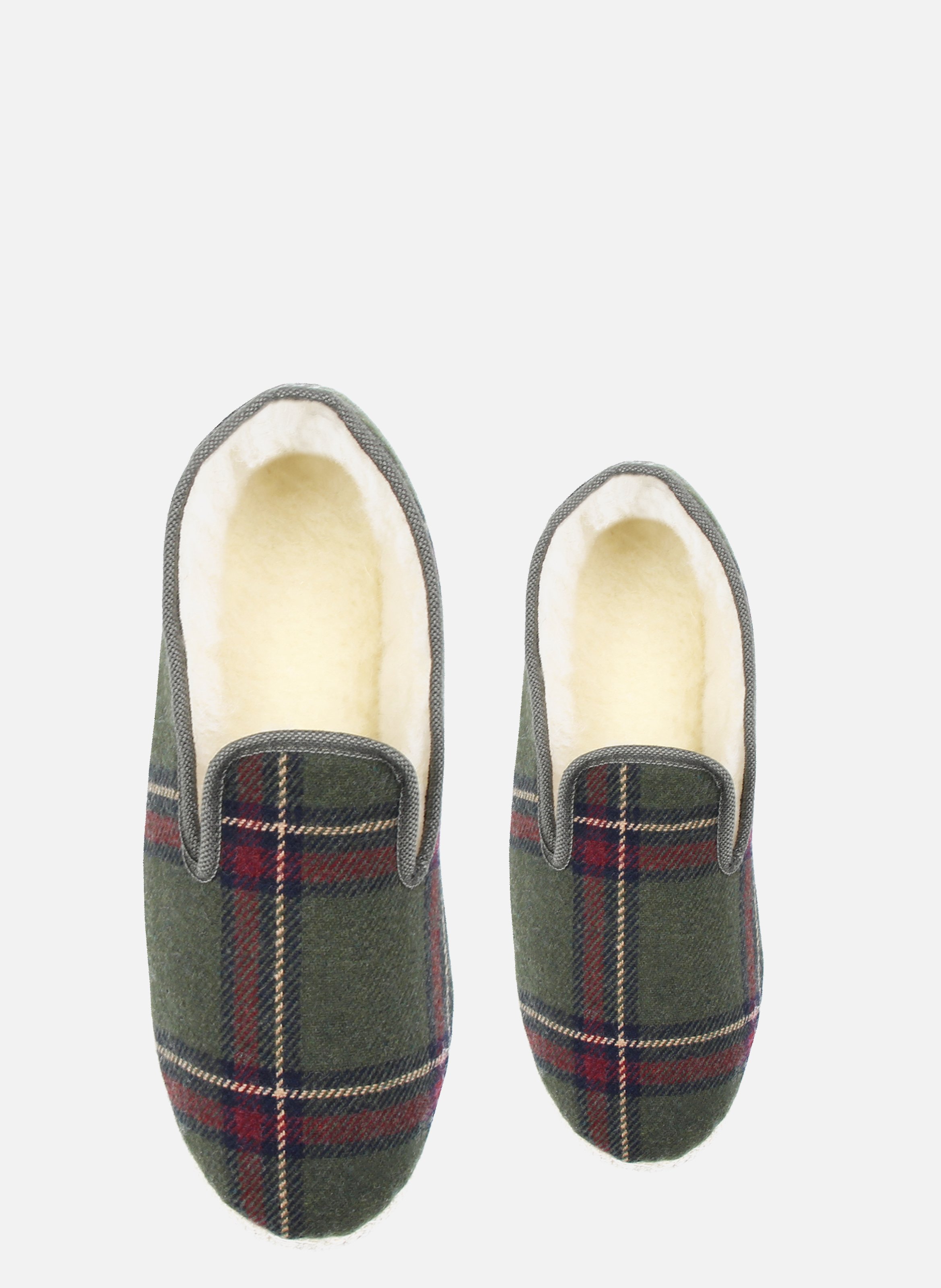 Fabric Charentaise slippers JULES & JENN Green