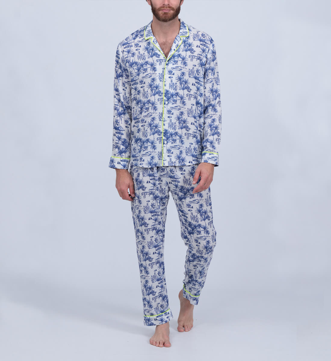 Balinese print pajama GILI'S Blue