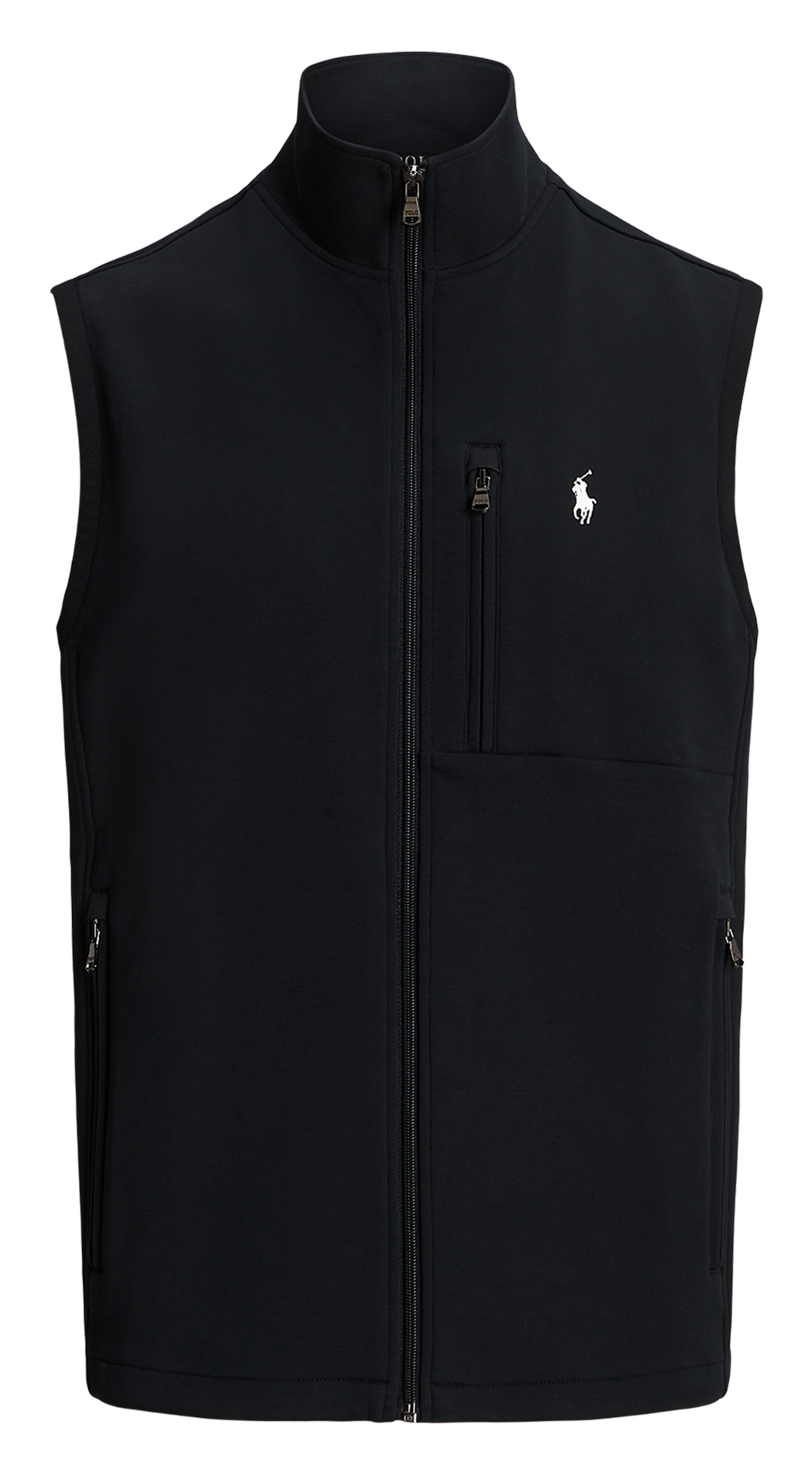 Strickjacke aus Baumwoll-Mix mit Stehkragen POLO RALPH LAUREN Schwarz