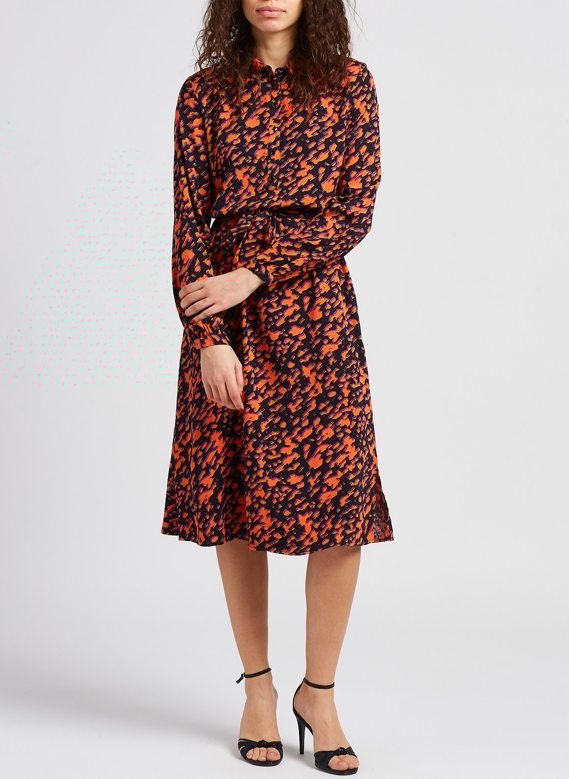 Robe longue à imprimés VILA Noir