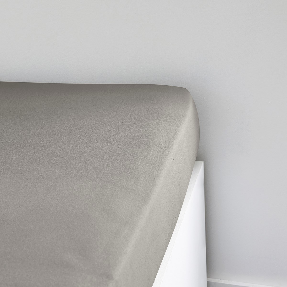 Solid color fitted sheet in cotton TODAY LINGE DE MAISON Beige