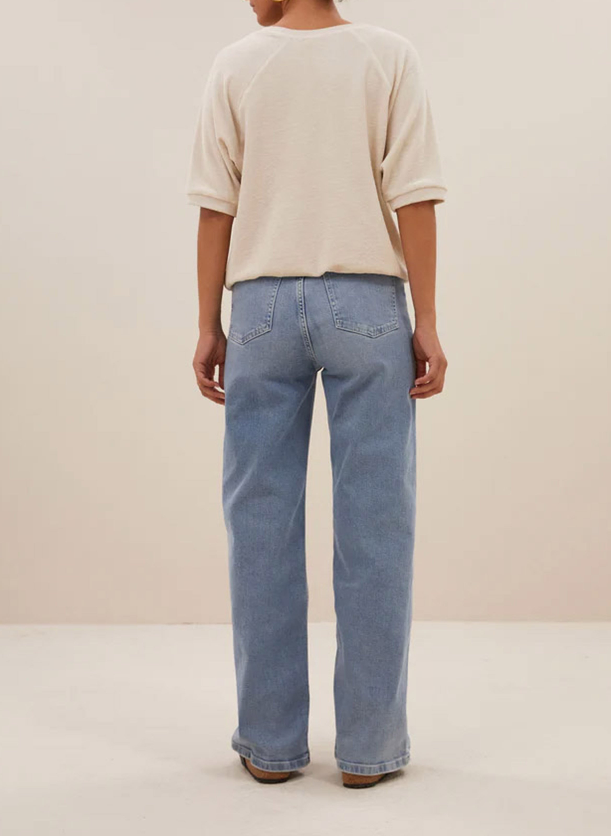 Short-sleeved T-shirt BY BAR Beige