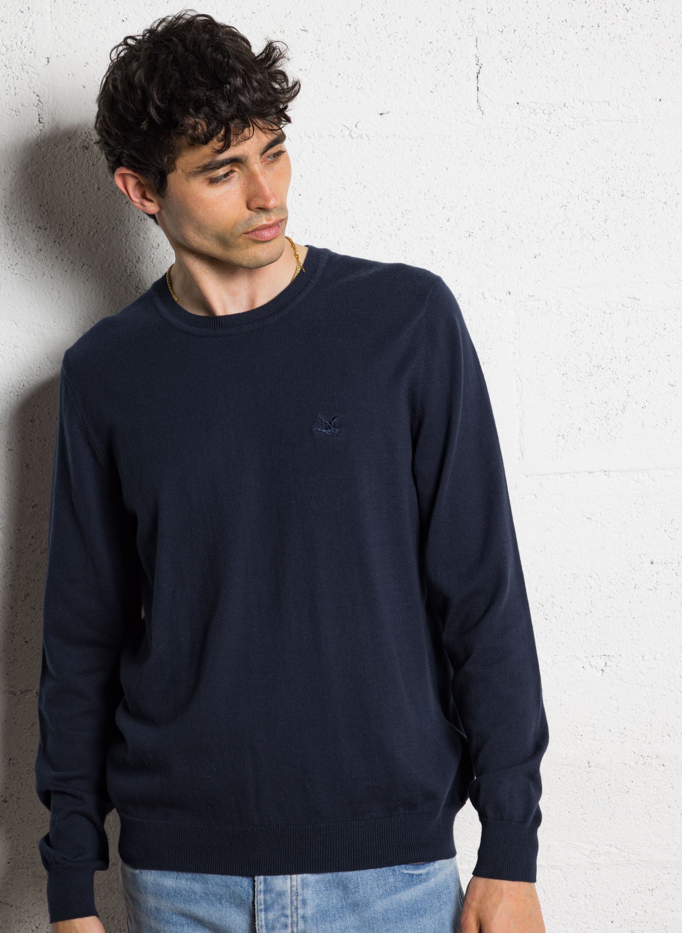 Colour block cotton sweater CHEVIGNON Blue