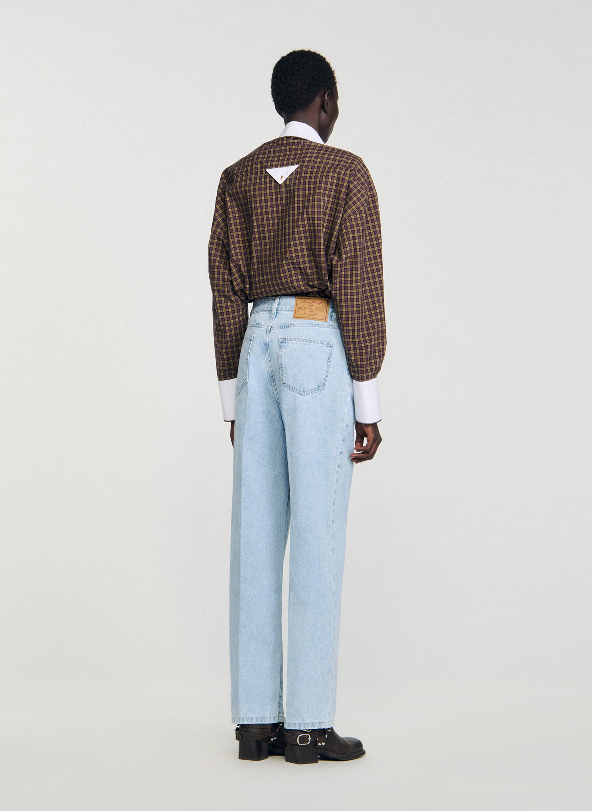 Jean droit SANDRO Bleu