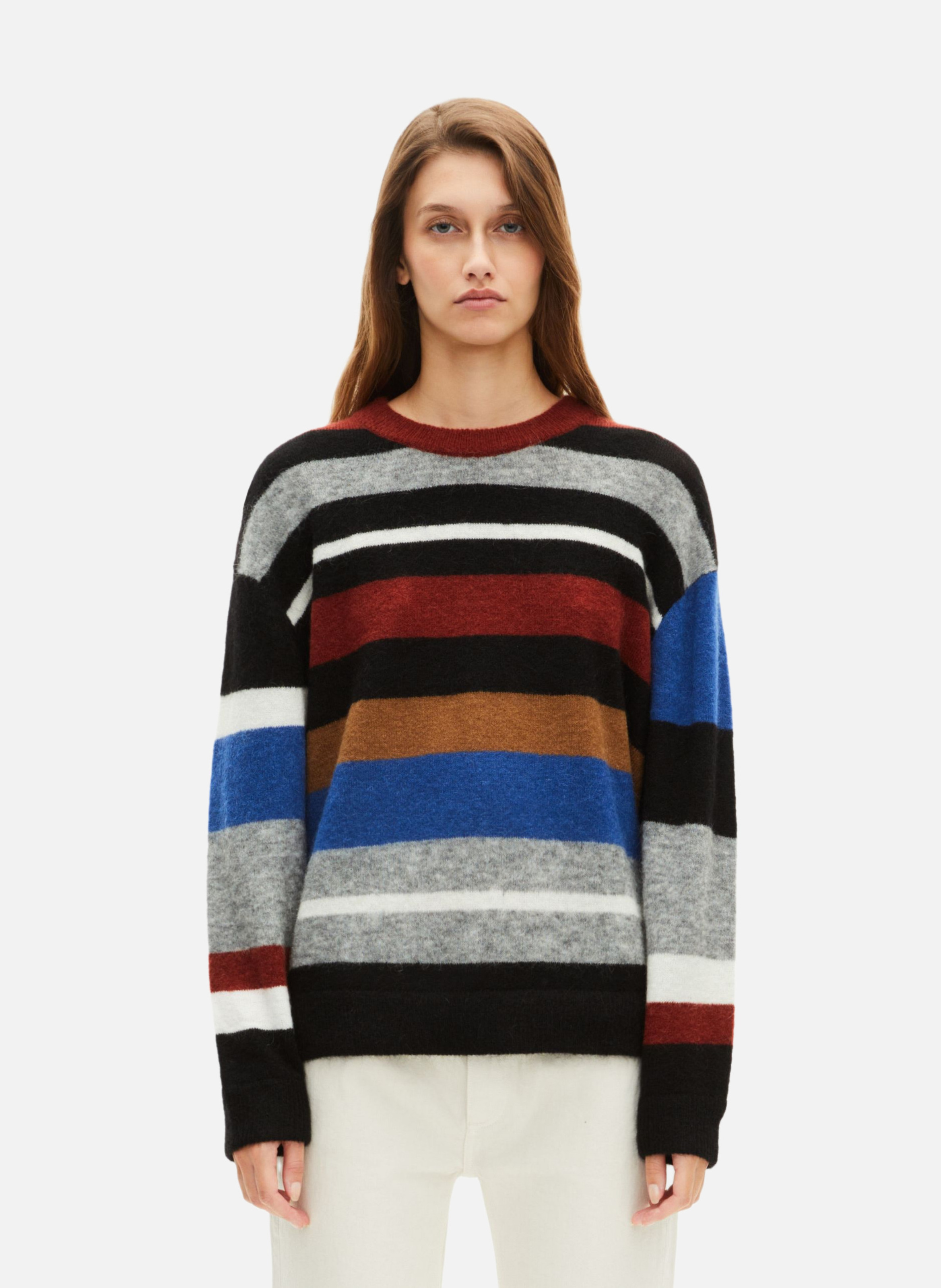 Striped mixed wool sweater THE KOOPLES Multicolored
