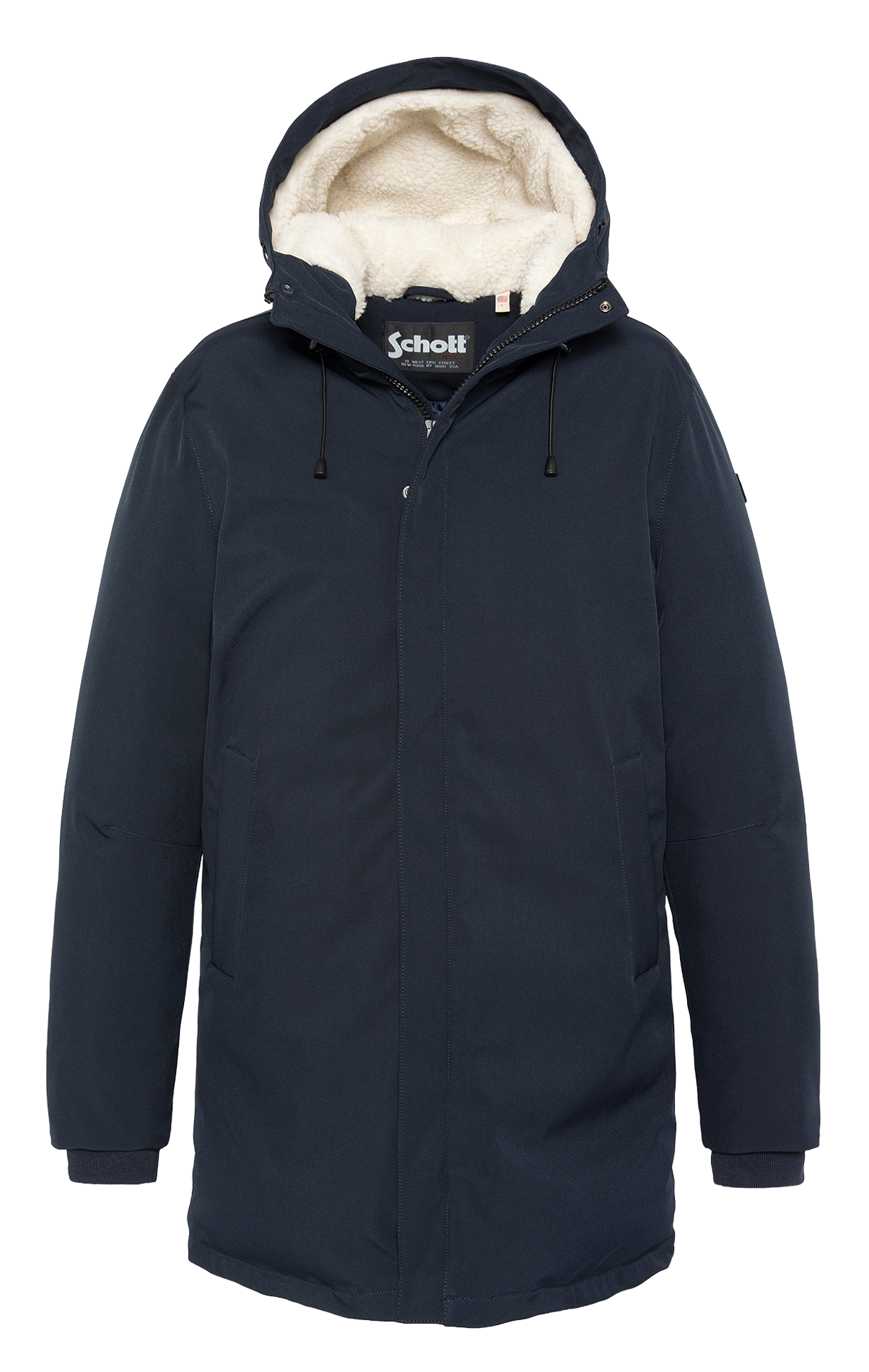 Manteau col montant SCHOTT Bleu