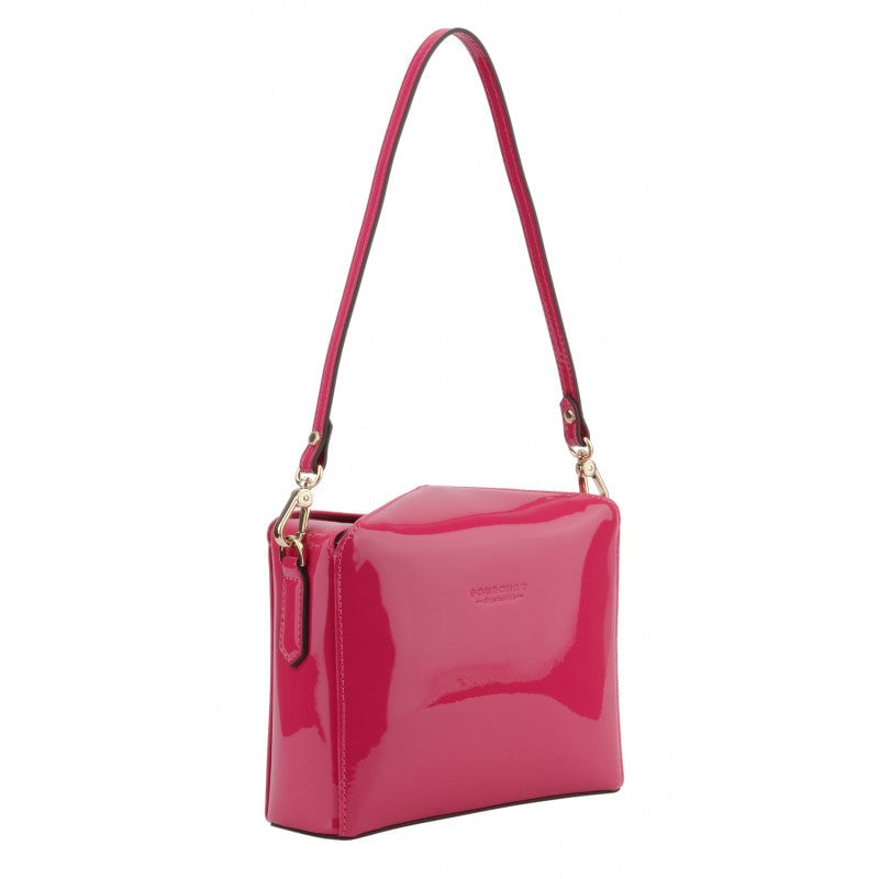 Shoulder bag - synthetic and leather POURCHET Pink
