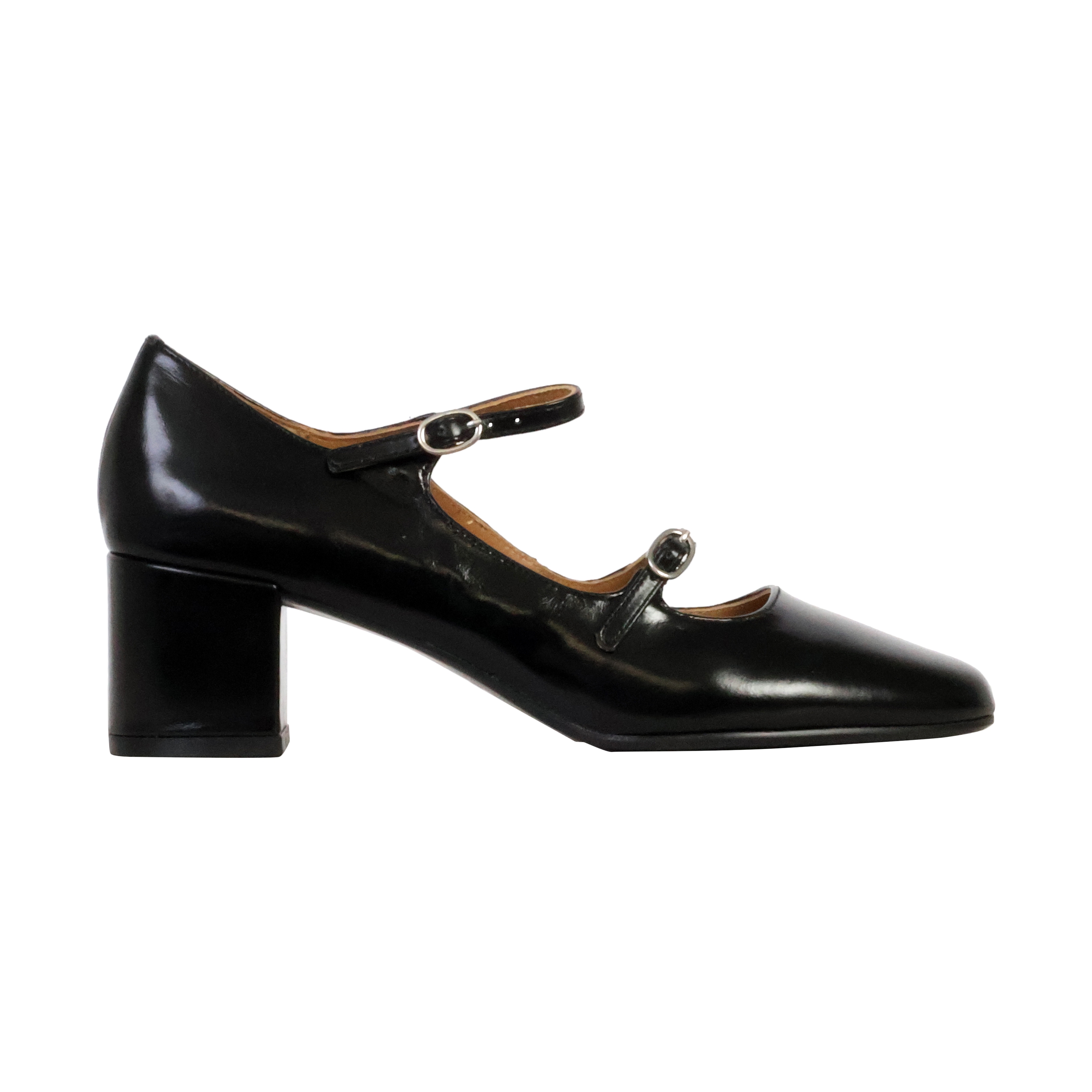 Peony leather heeled ballerina EMILIE KARSTON