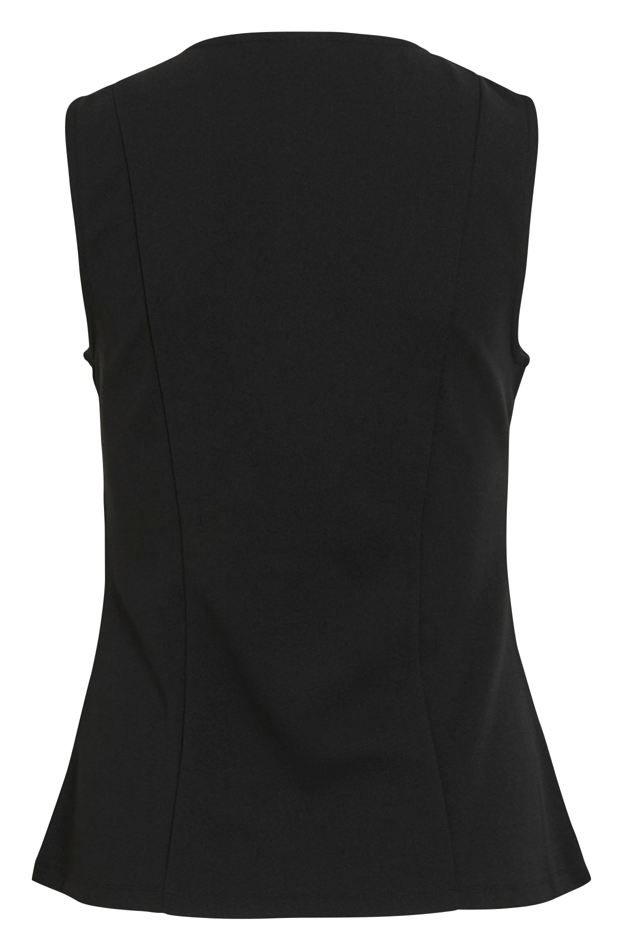 Gilet ajusté col rond VILA Noir