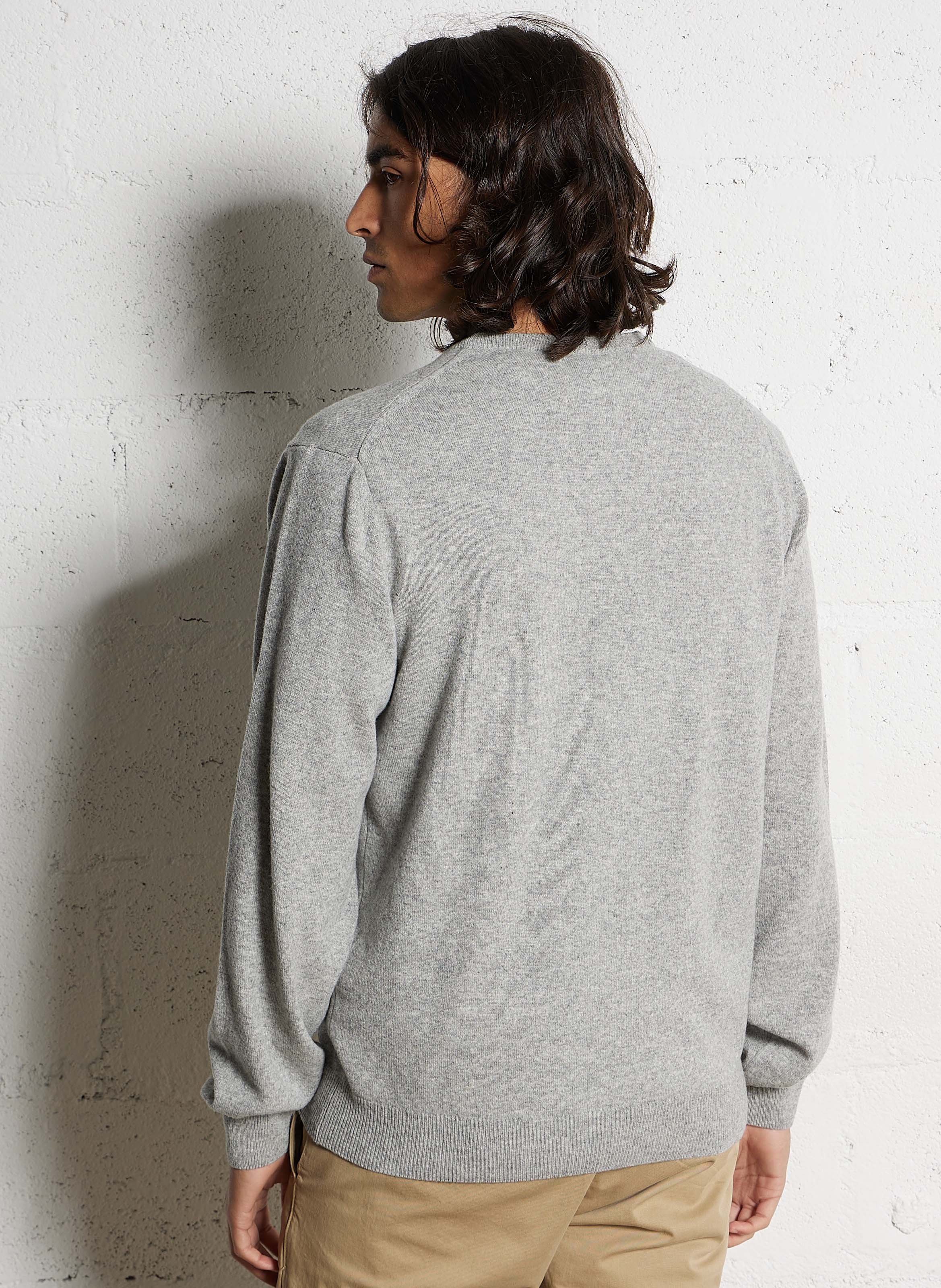 Wool V-neck sweater GANT Grey