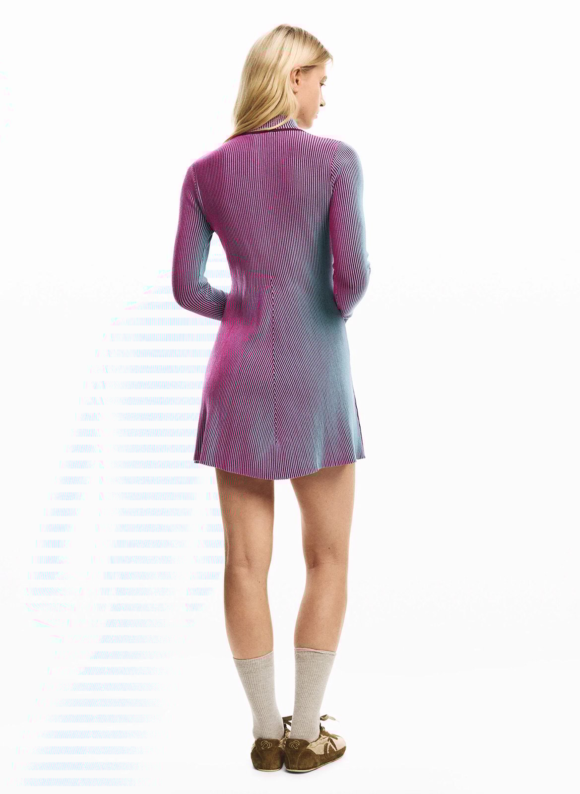 Kurzkleid mit Stehkragen DESIGUAL Rot