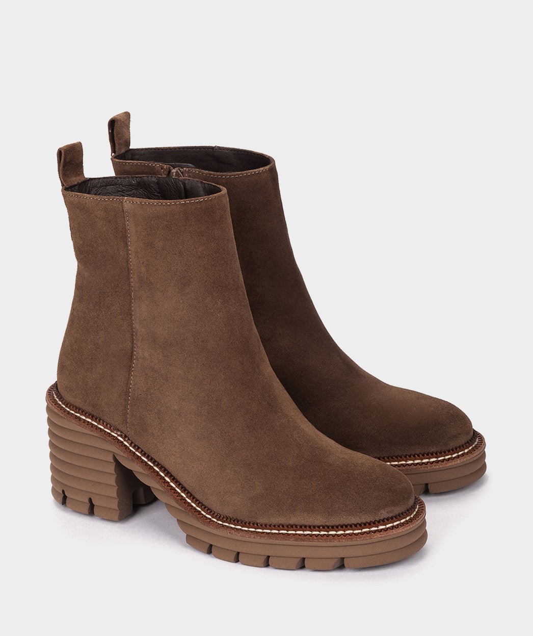 Brown suede ankle boots with platform PEDRO MIRALLES Brown