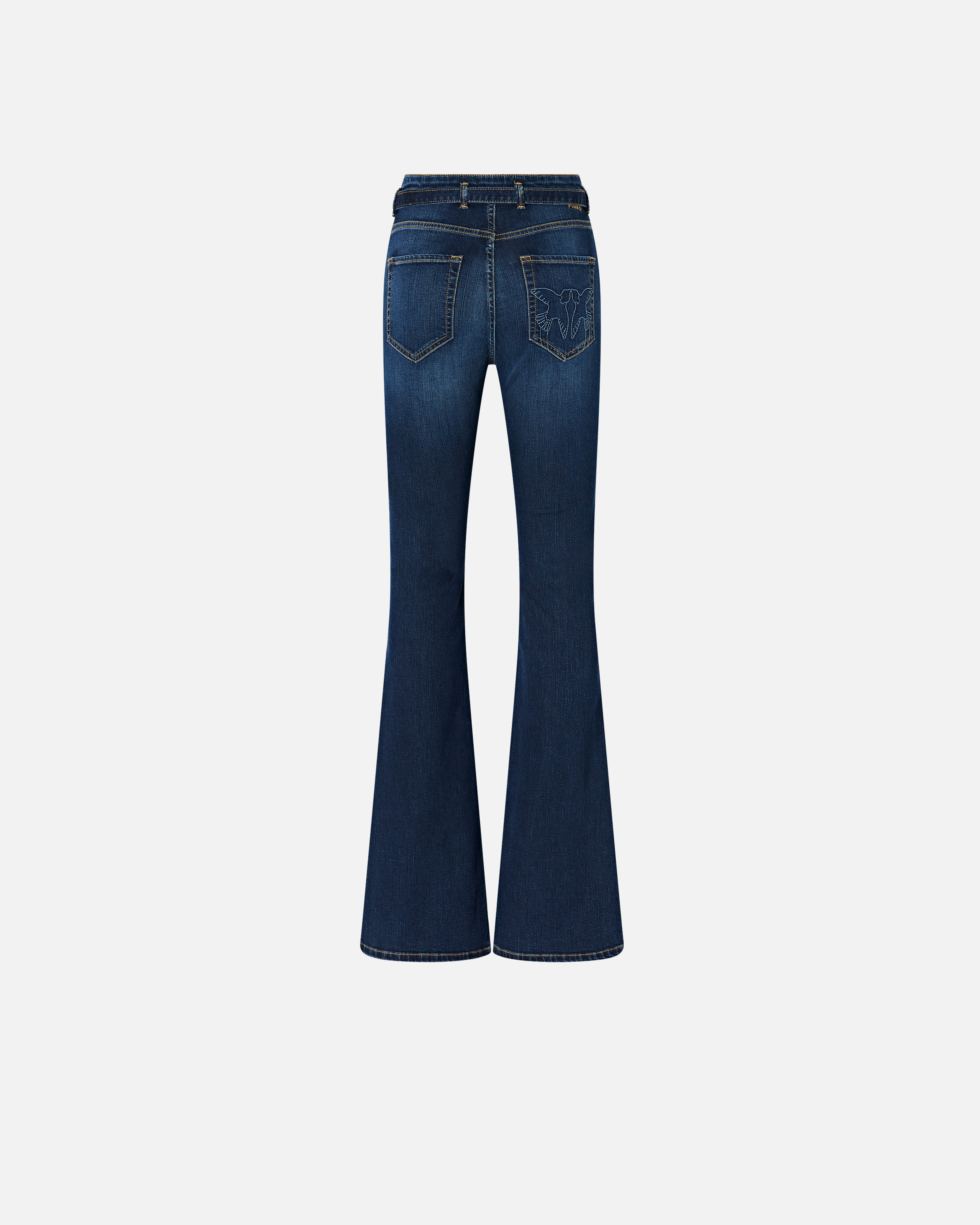 Flare denim jeans in power stretch fabric PINKO Blue