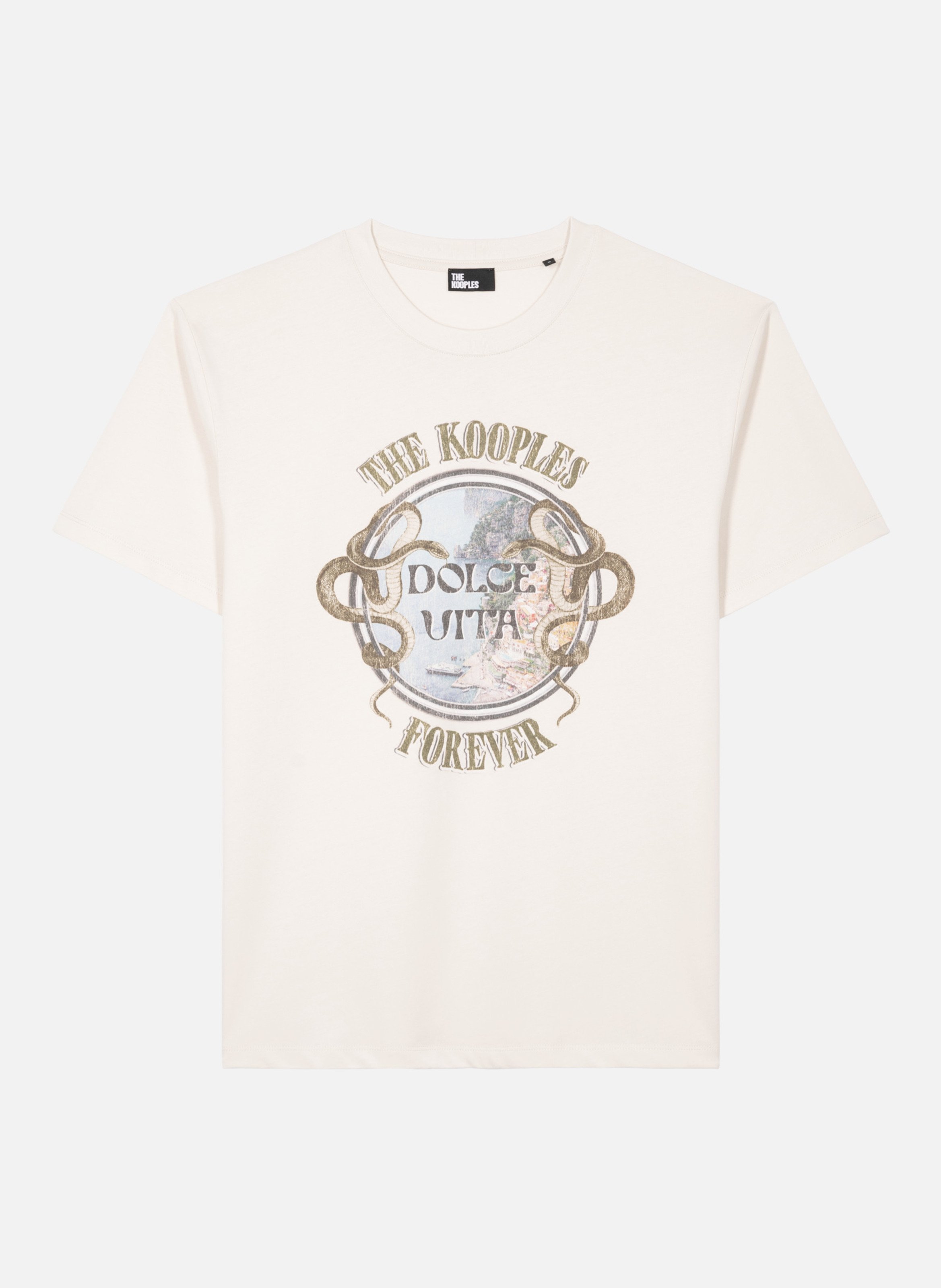 T-shirt avec sérigraphie dolce vita THE KOOPLES Beige