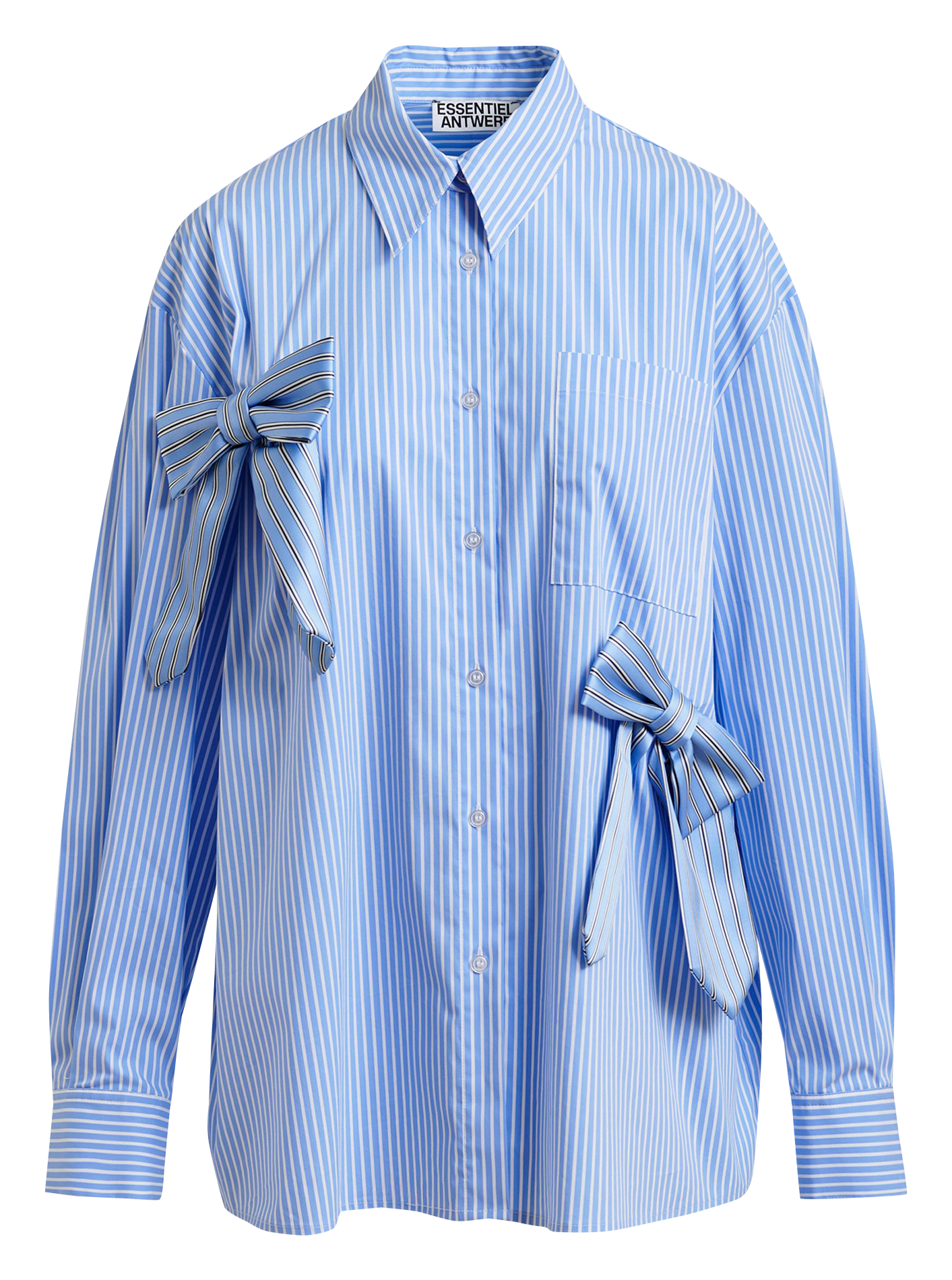 Chemise col classique en coton ESSENTIEL ANTWERP Bleu