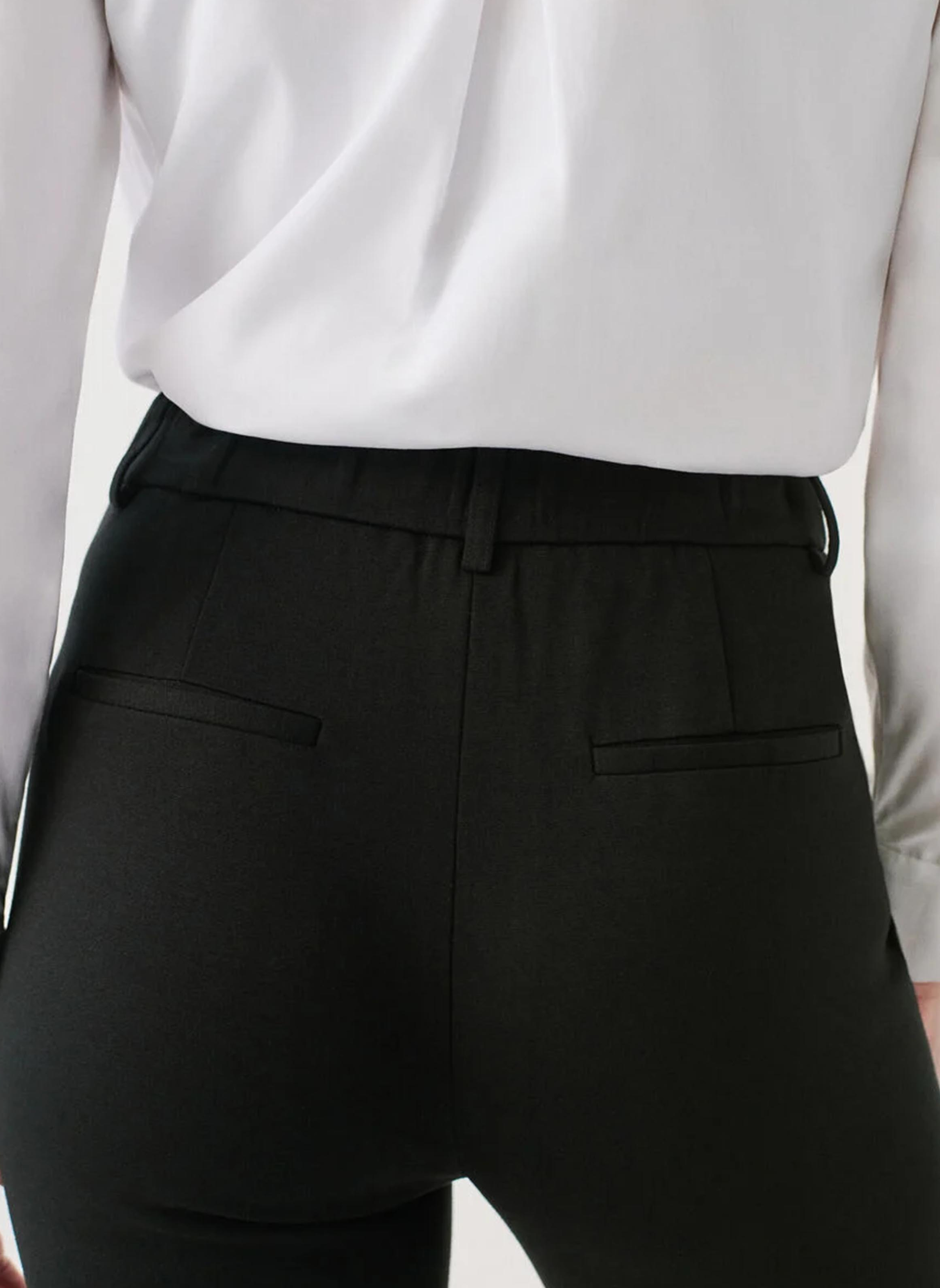 High-waisted slim-fit pants CAROLL Black