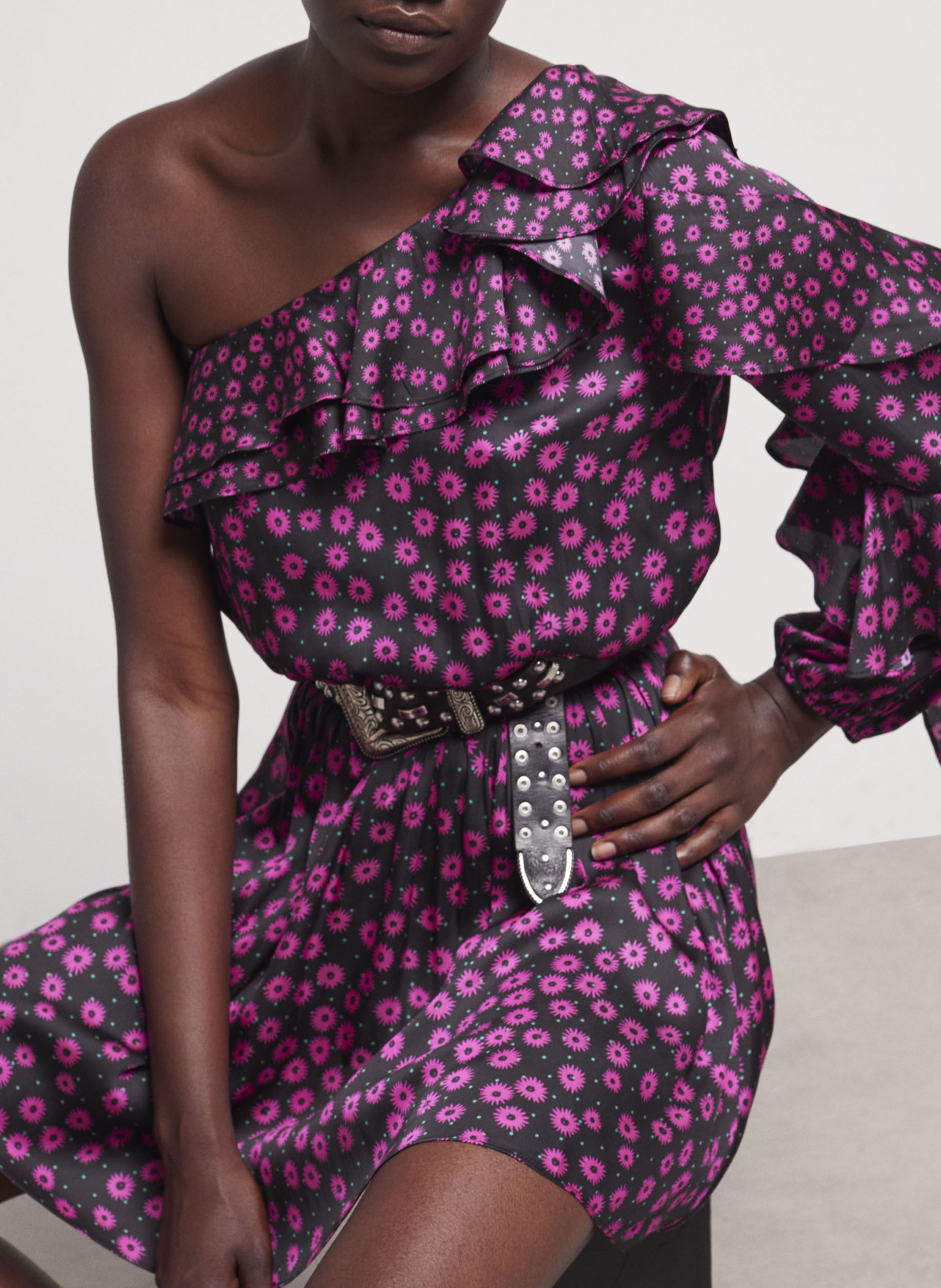 Kurzkleid mit Blumenmuster THE KOOPLES Rosa