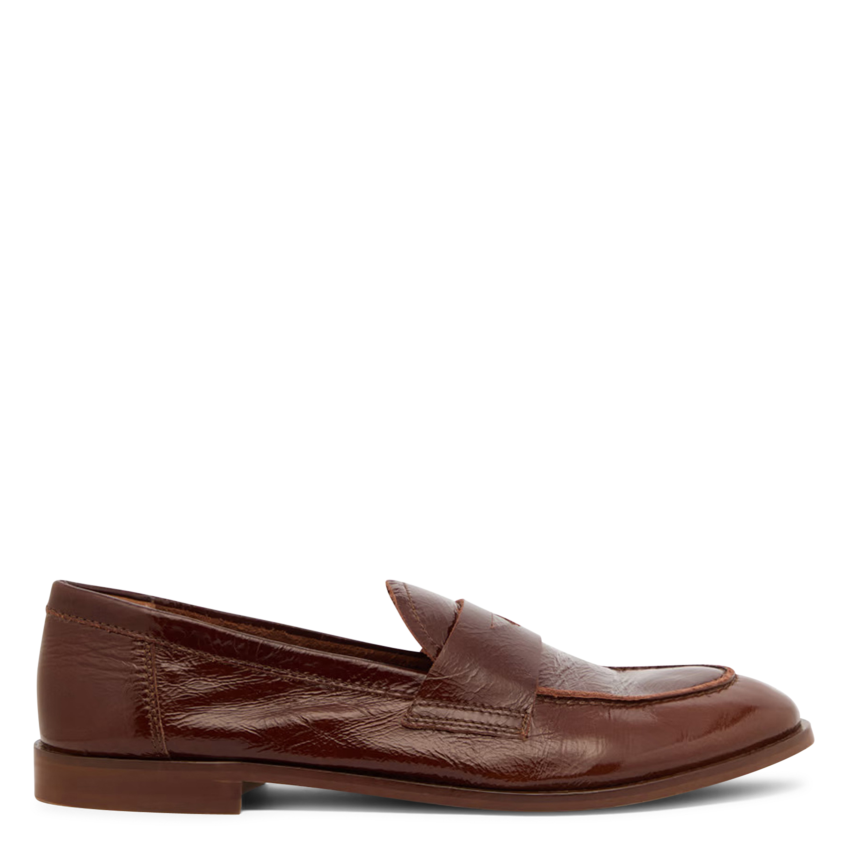 Mocassins en cuir verni JONAK Marron