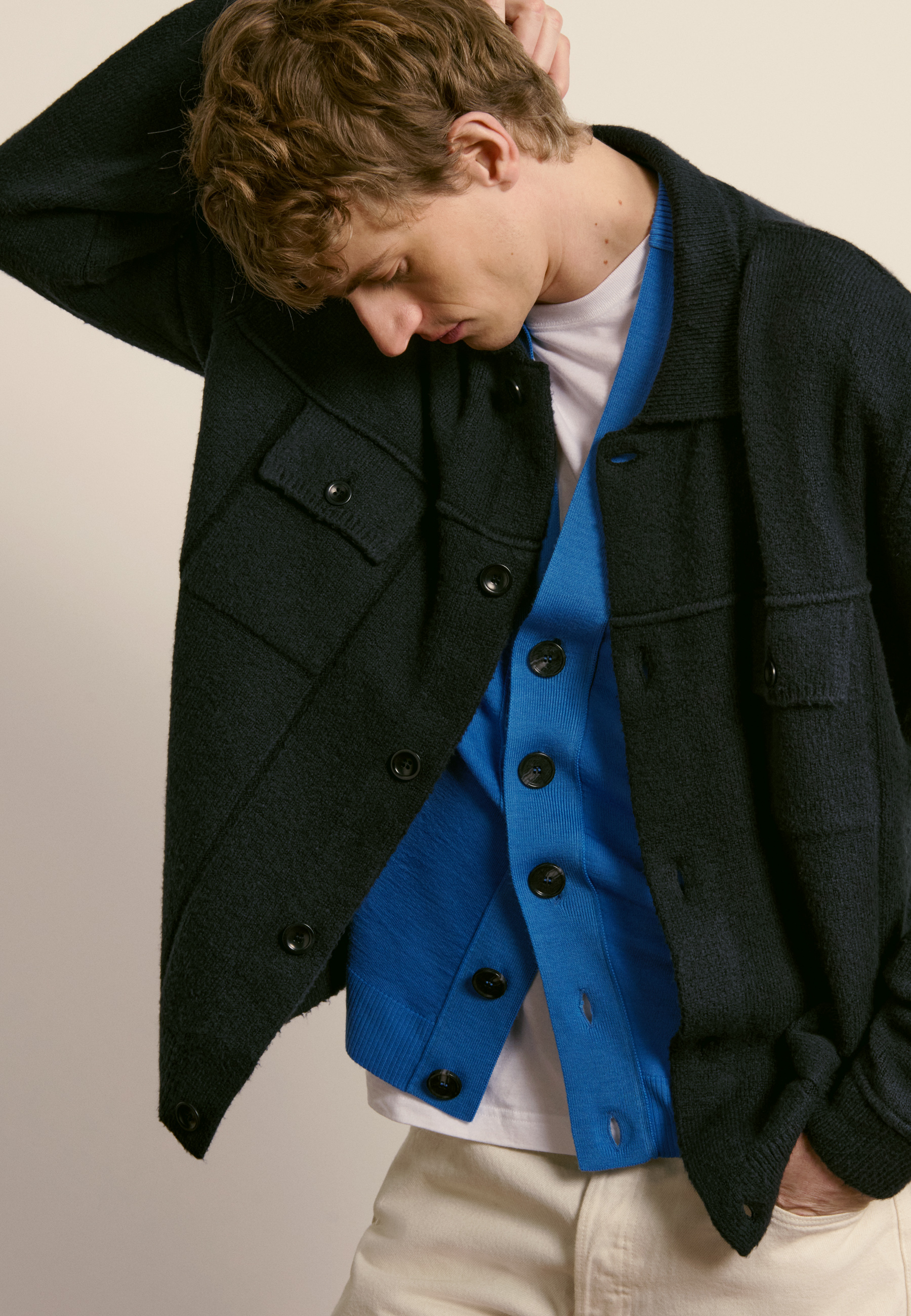 Looped cotton jacket MAISON MONTAGUT