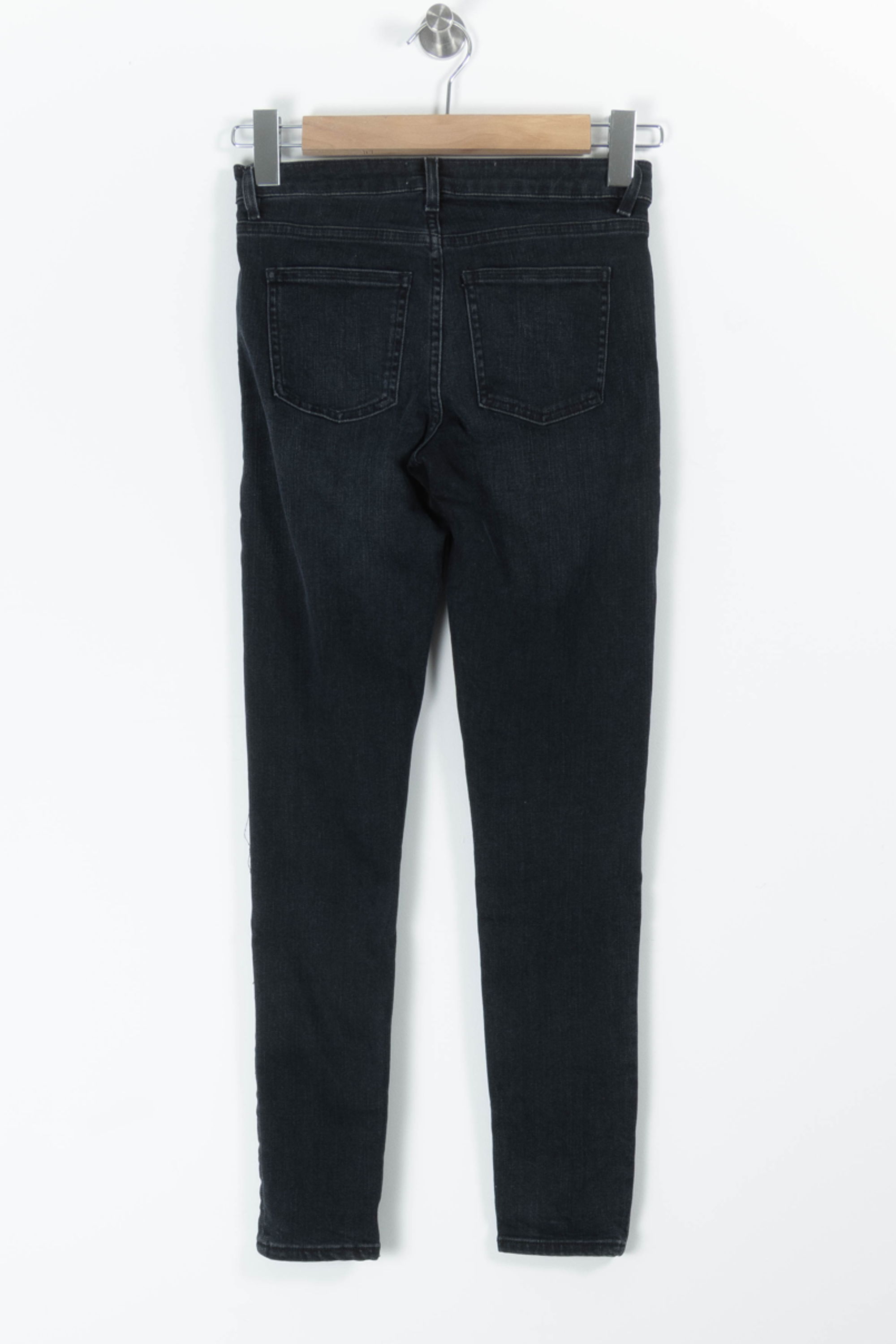 Cropped slim jeans with studs ACNE STUDIOS - Seconde Main Black