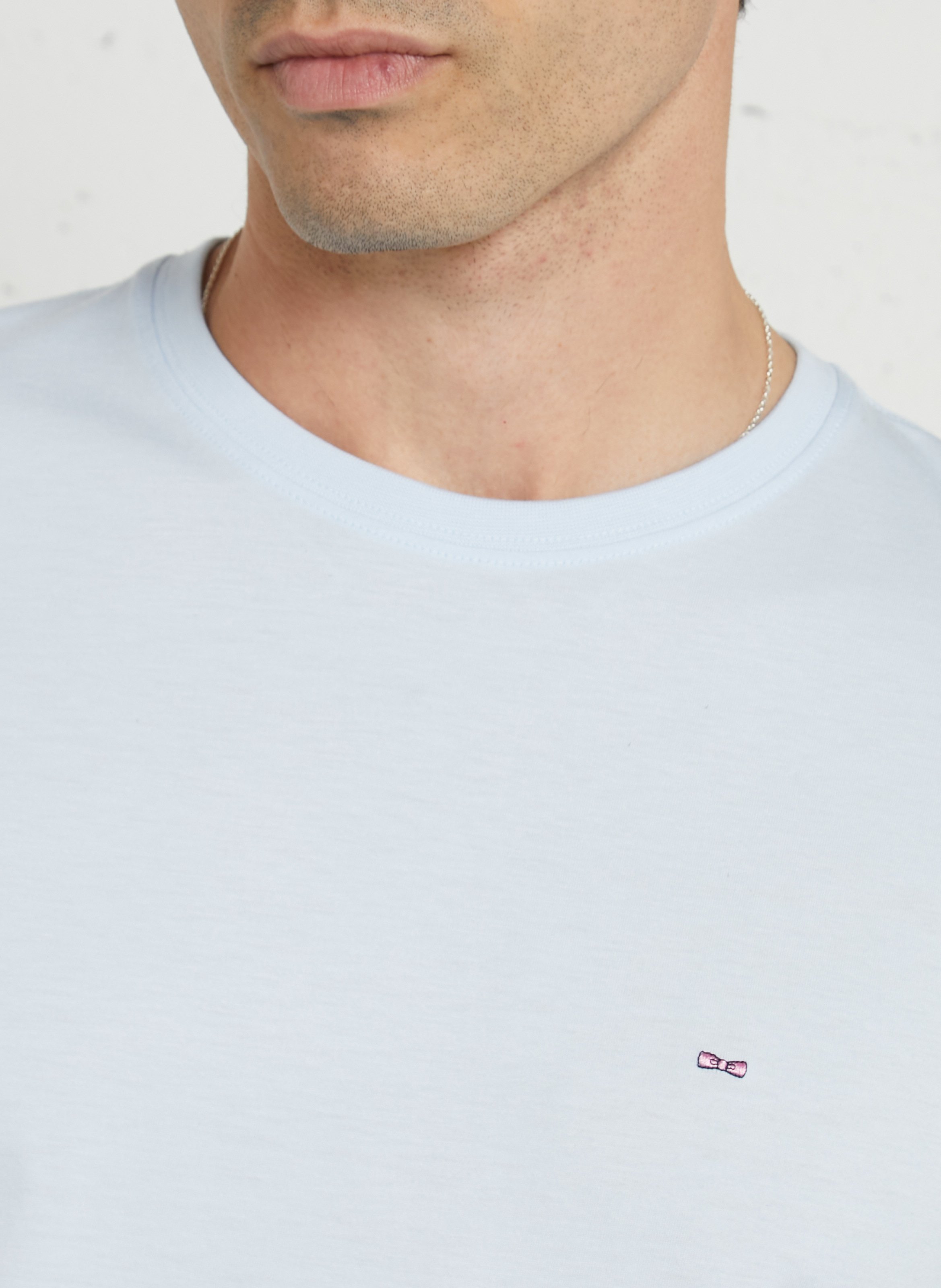 Tee-shirt oversize col rond en coton EDEN PARK Bleu