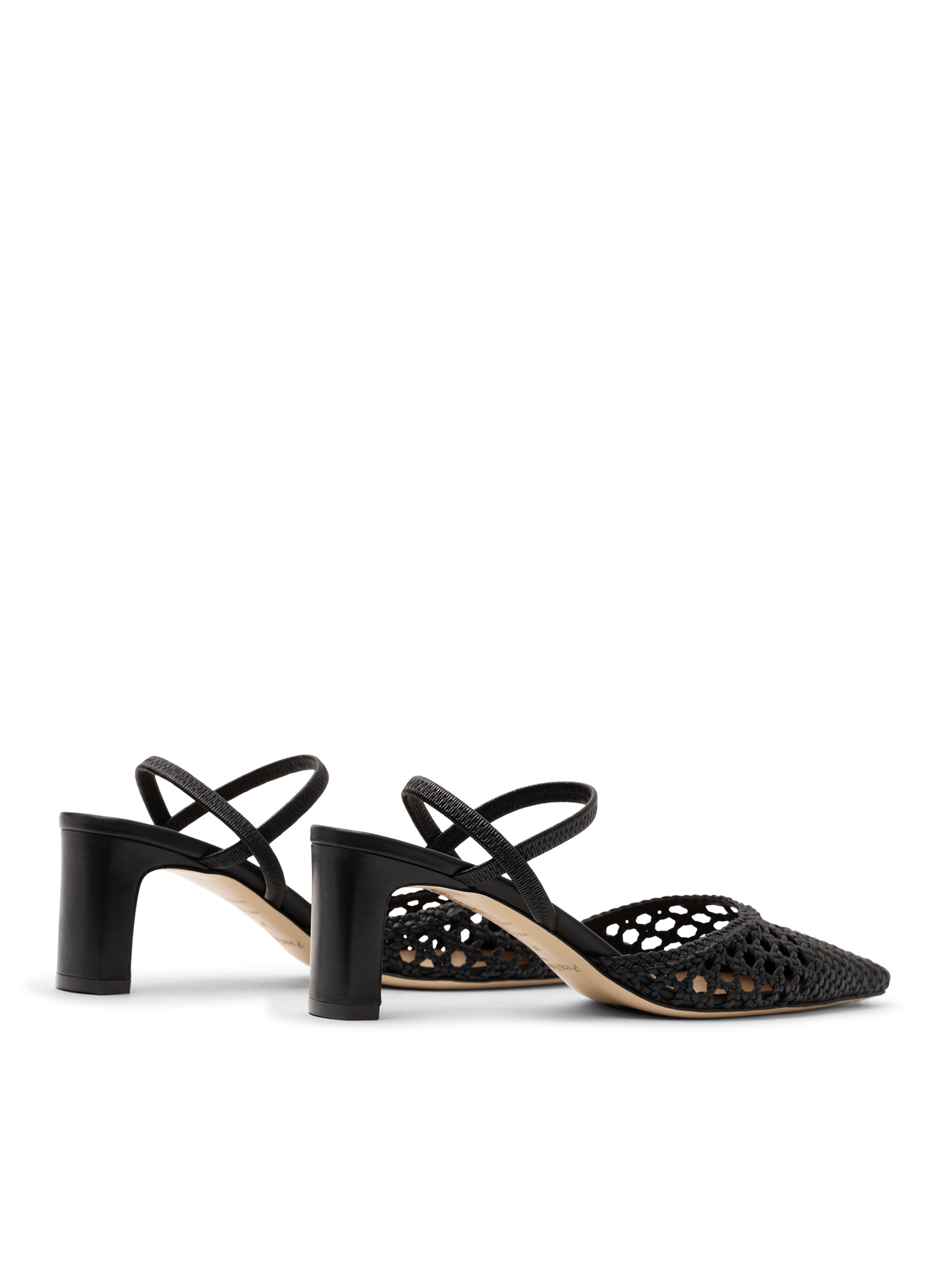 Slingback en cuir nappa noir PARALLELE PARIS Noir