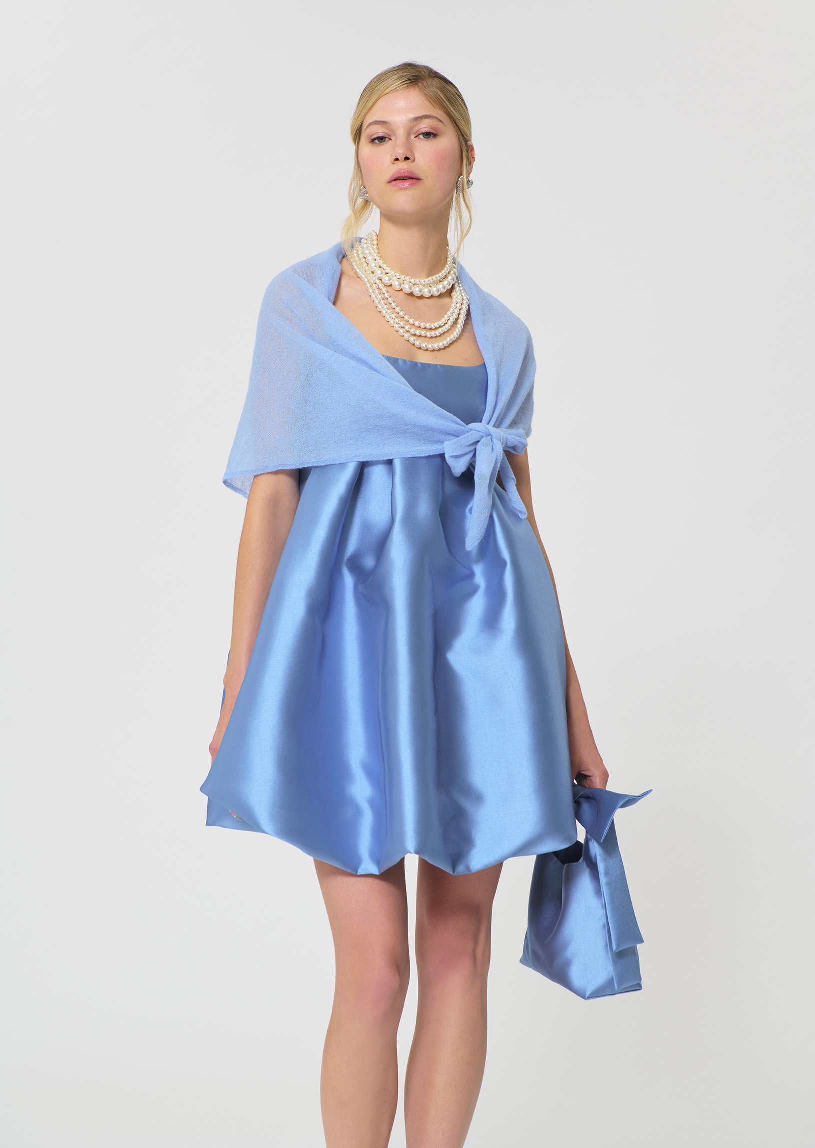 Châle uni en laine mélangée TARA JARMON