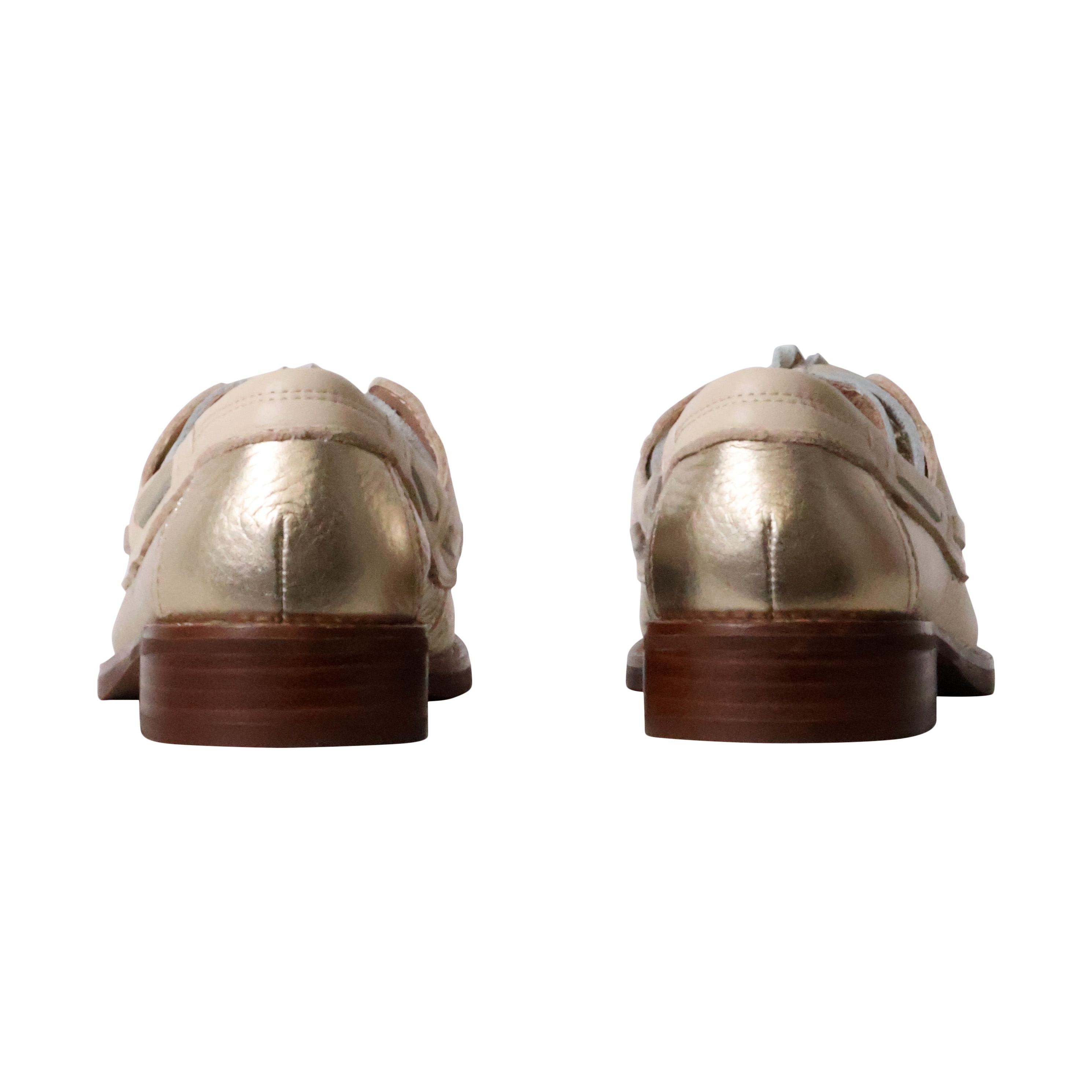 Leather moccasin Flore EMILIE KARSTON Grey