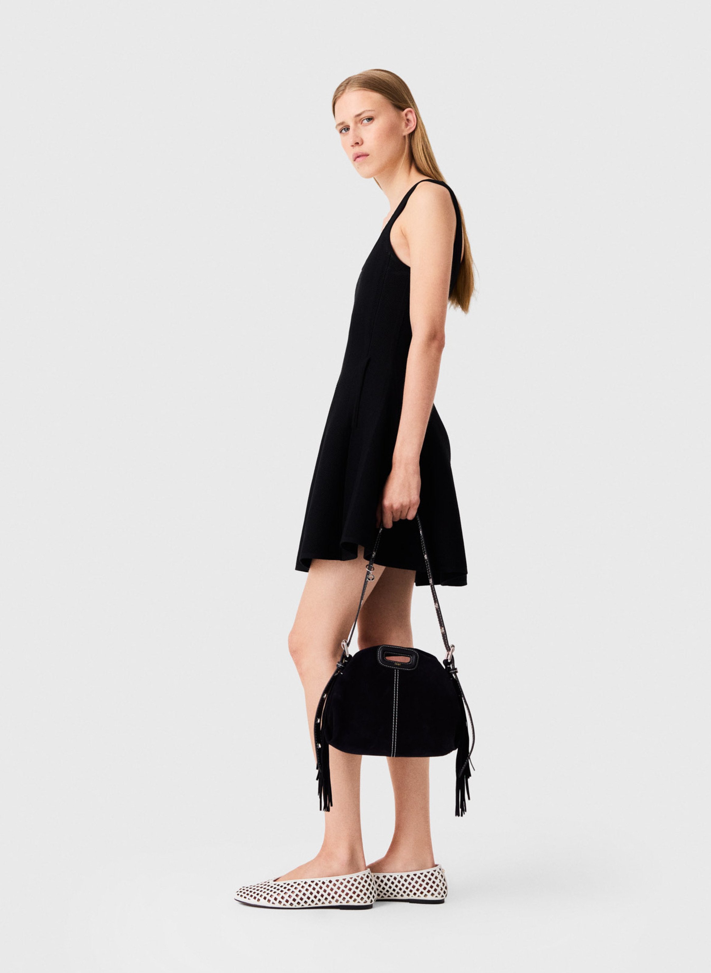 Robe courte effet 2-en-1 MAJE Noir