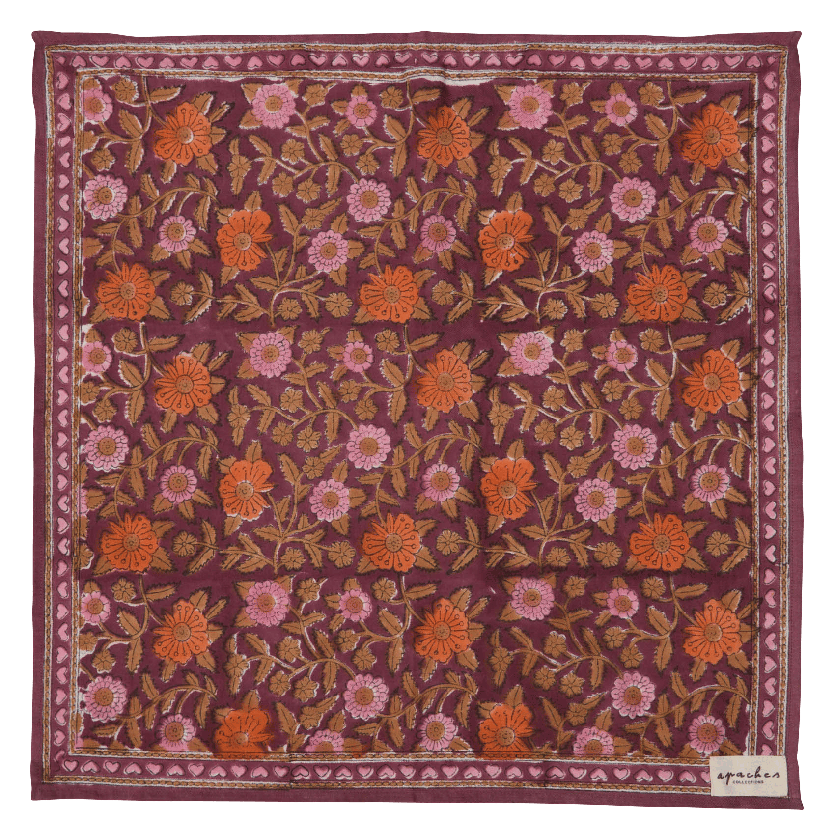 Cotton scarf APACHES COLLECTIONS Red