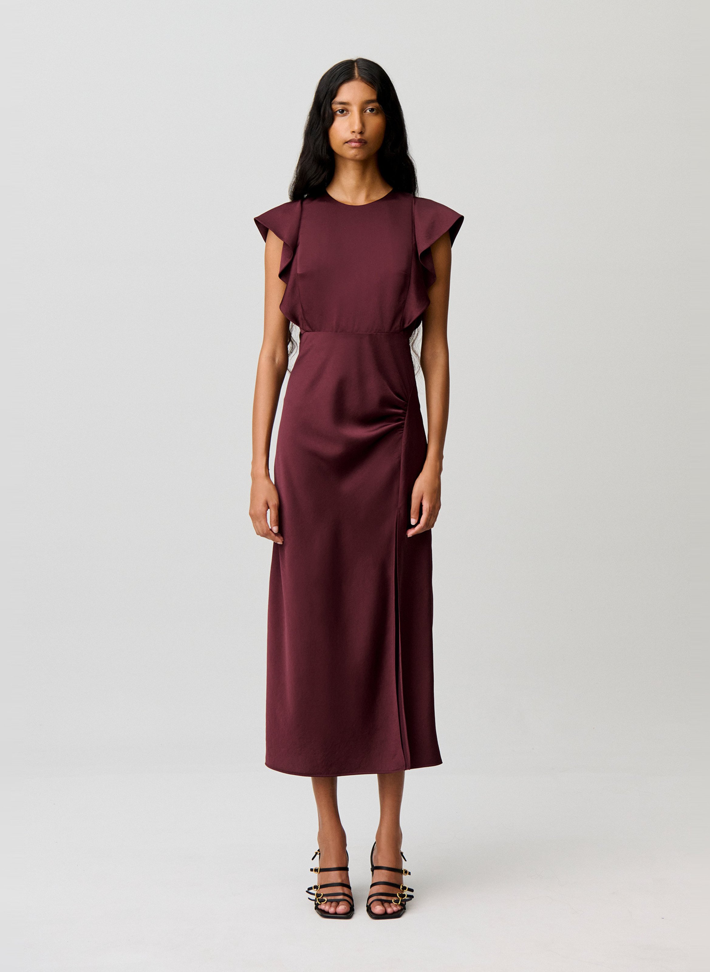 Robe longue cintrée CLAUDIE PIERLOT Rouge