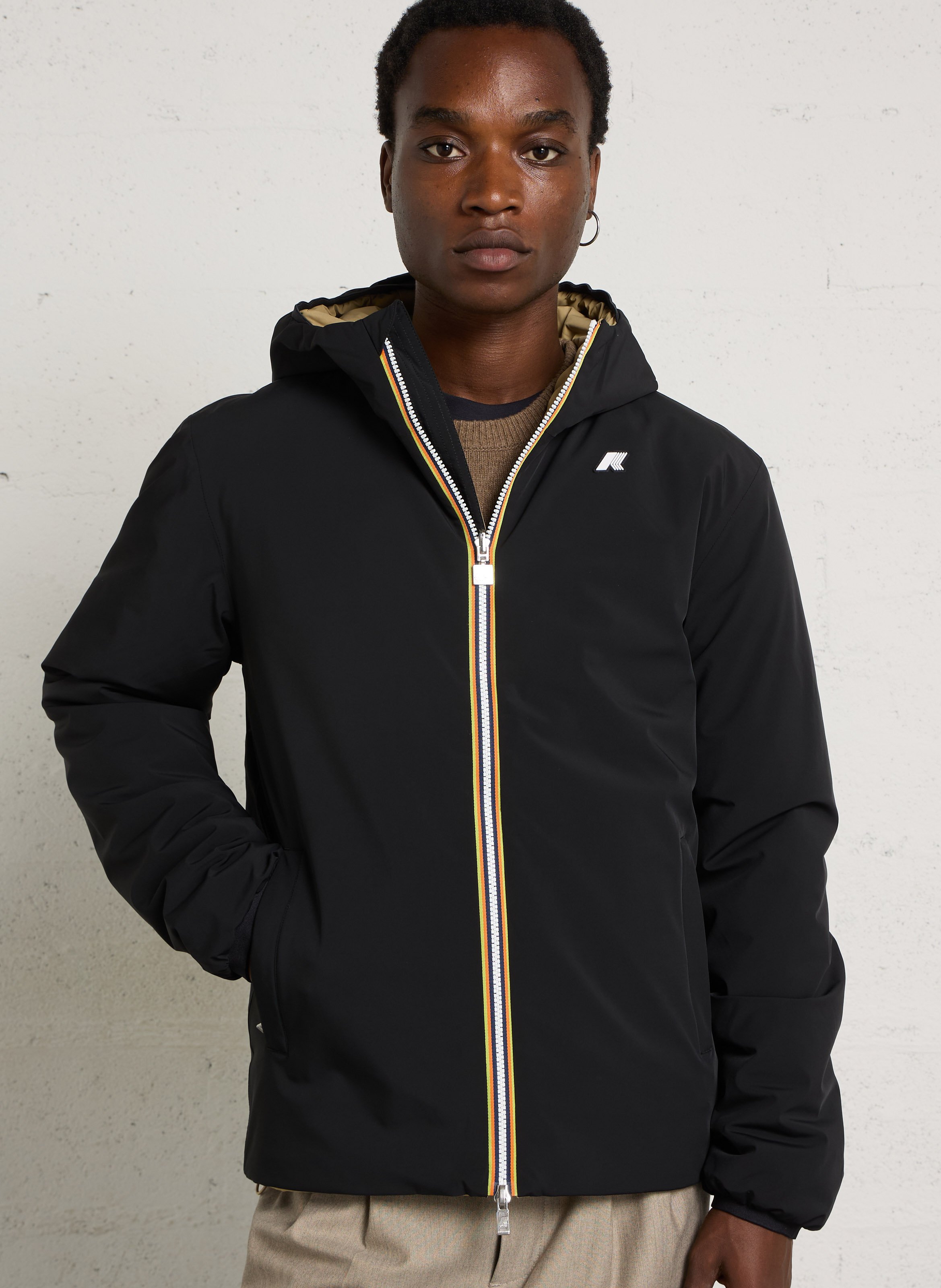 Windbreaker mit Stehkragen K-WAY Beige