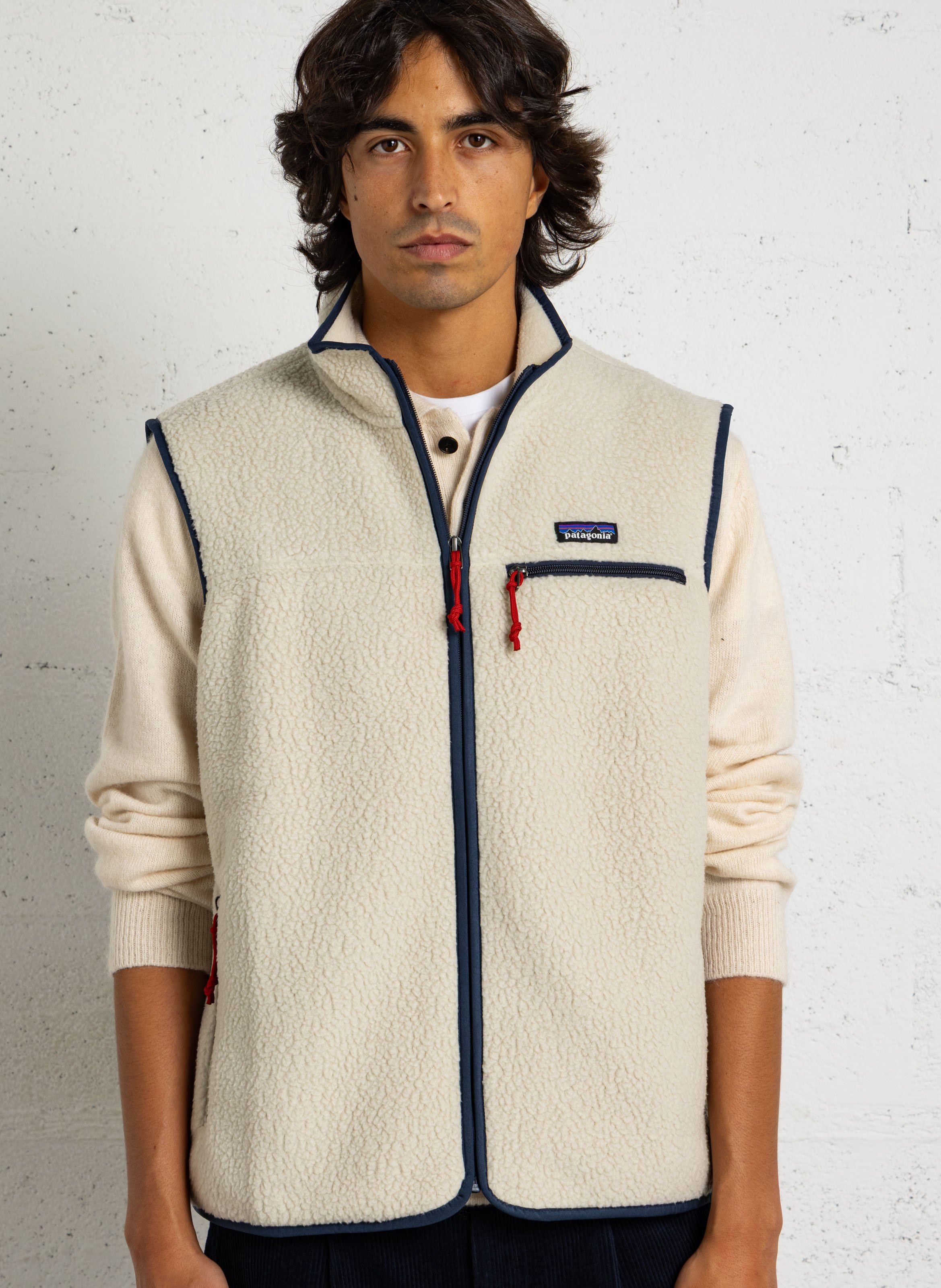 Gerade Fleecejacke mit Stehkragen PATAGONIA Beige