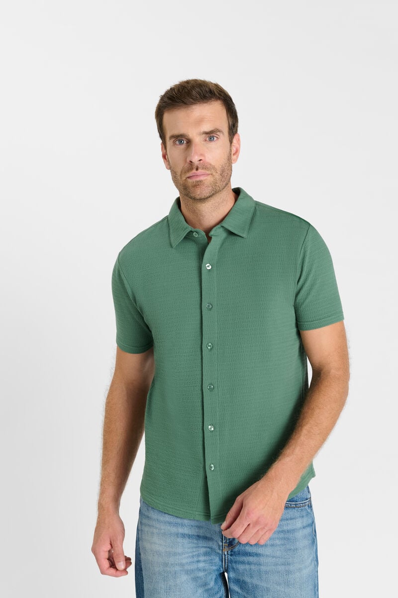 Chemise boutonnée LE TEMPS DES CERISES Vert
