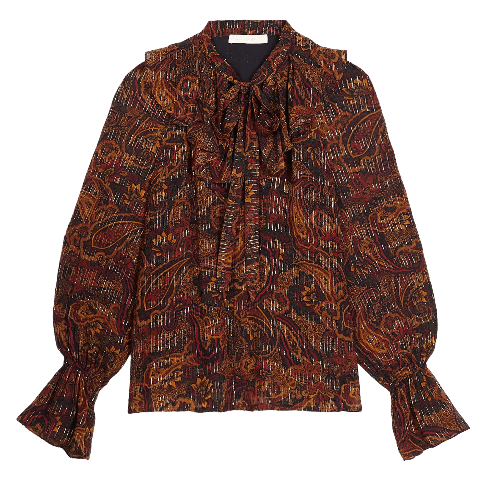 Printed henley blouse VANESSA BRUNO Brown