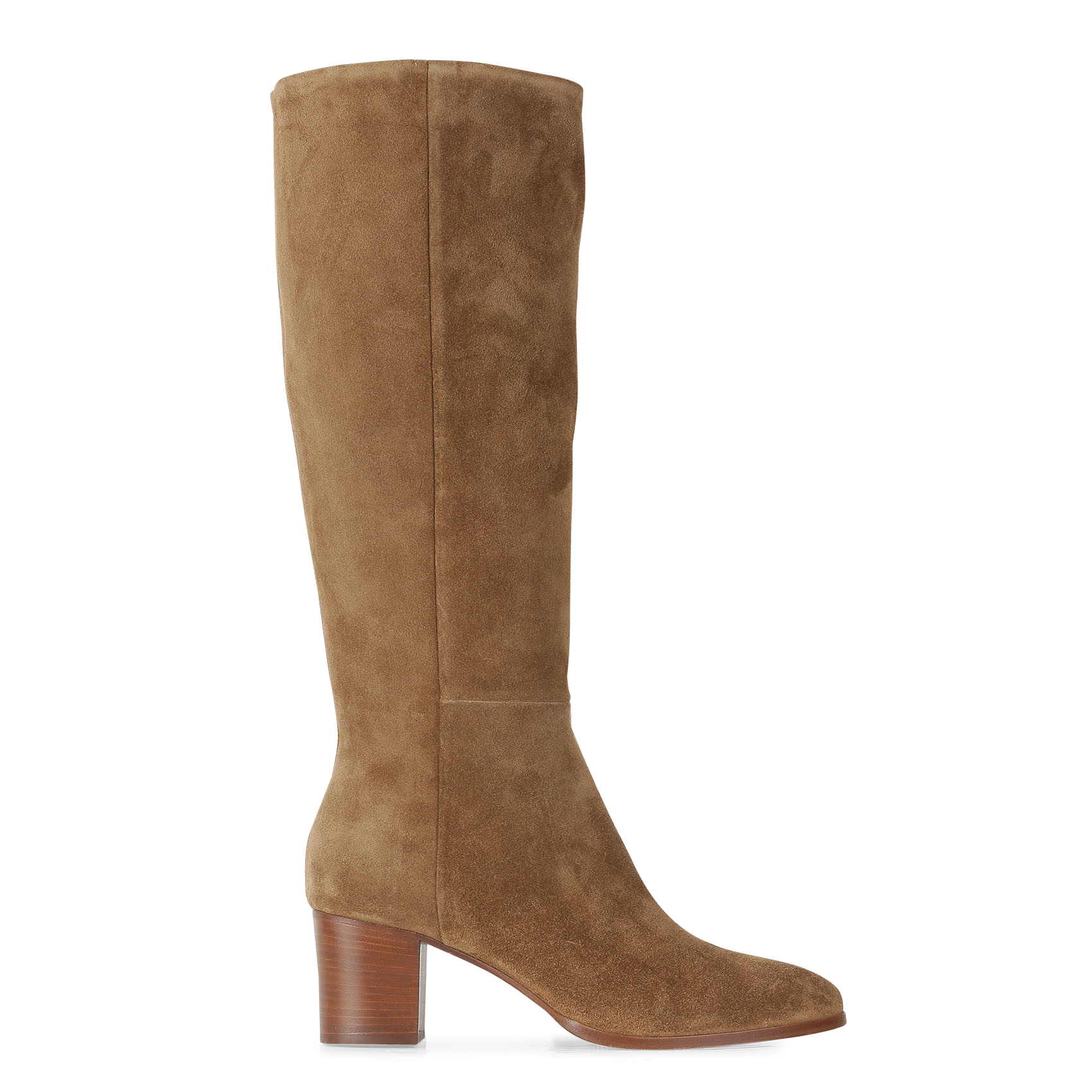 Heeled leather boots PABLO Brown