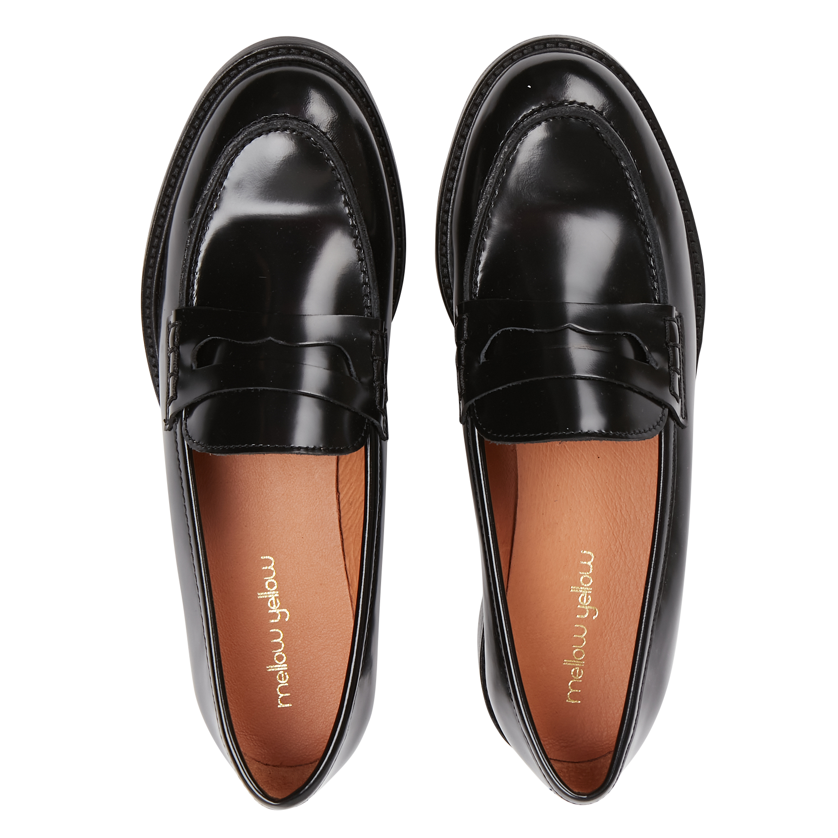 Leather loafers MELLOW YELLOW Black