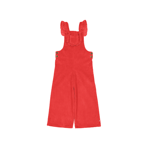 Cotton corduroy dungarees PETITE LUCETTE Red